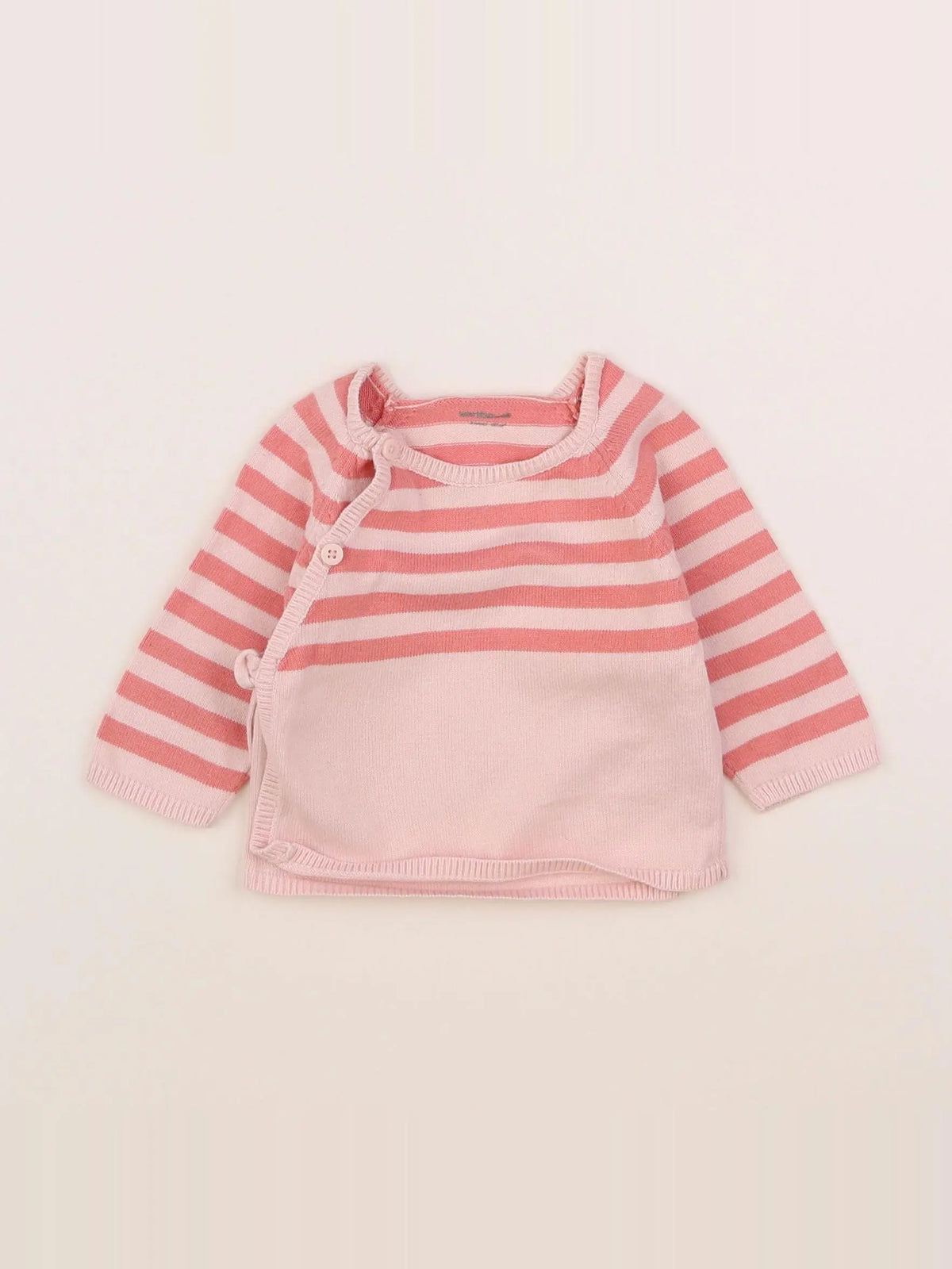 Vertbaudet - gilet rose - 3 mois