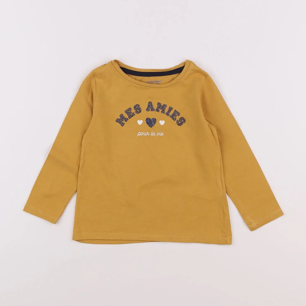 Vertbaudet - tee-shirt jaune - 2 ans