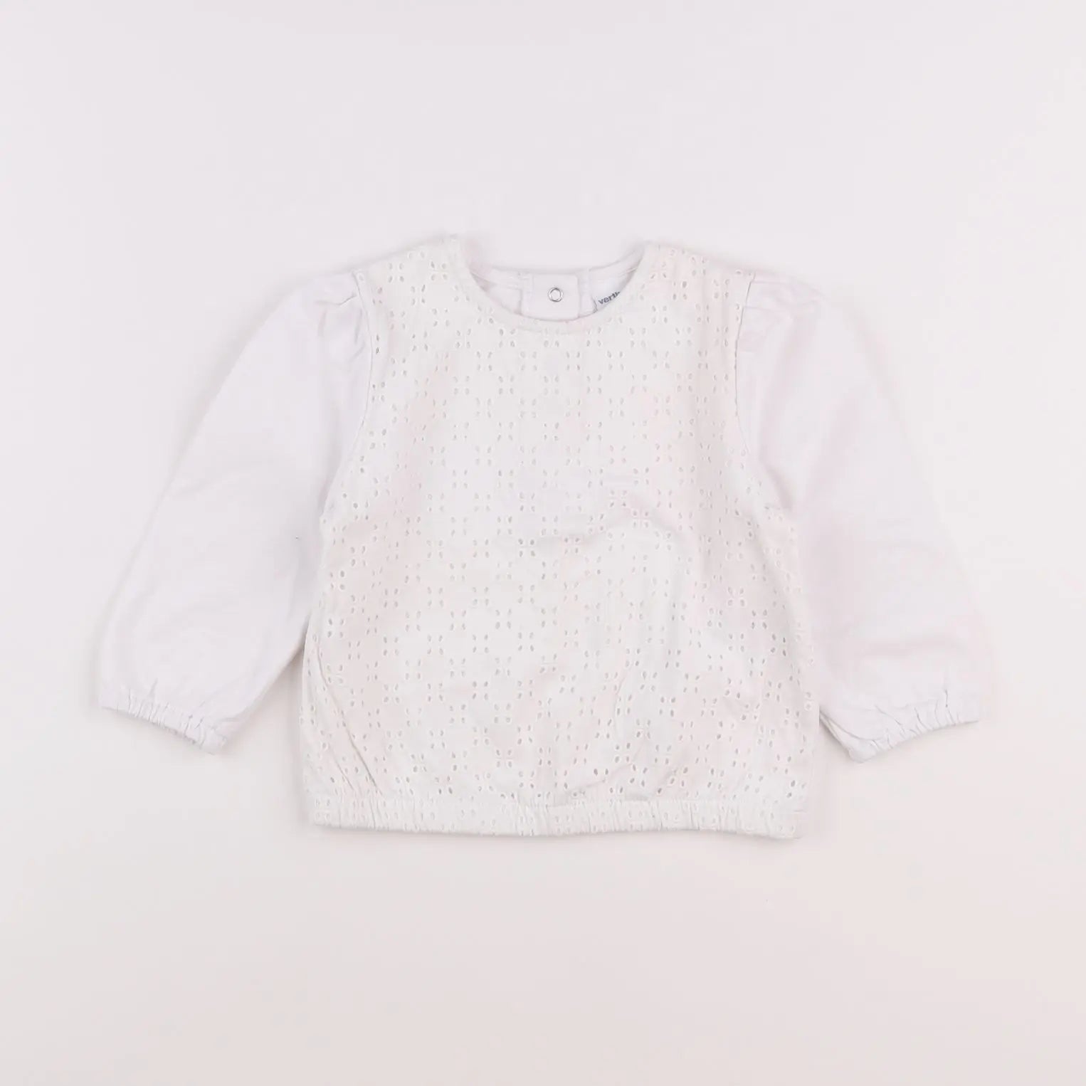 Vertbaudet - tee-shirt blanc - 18 mois