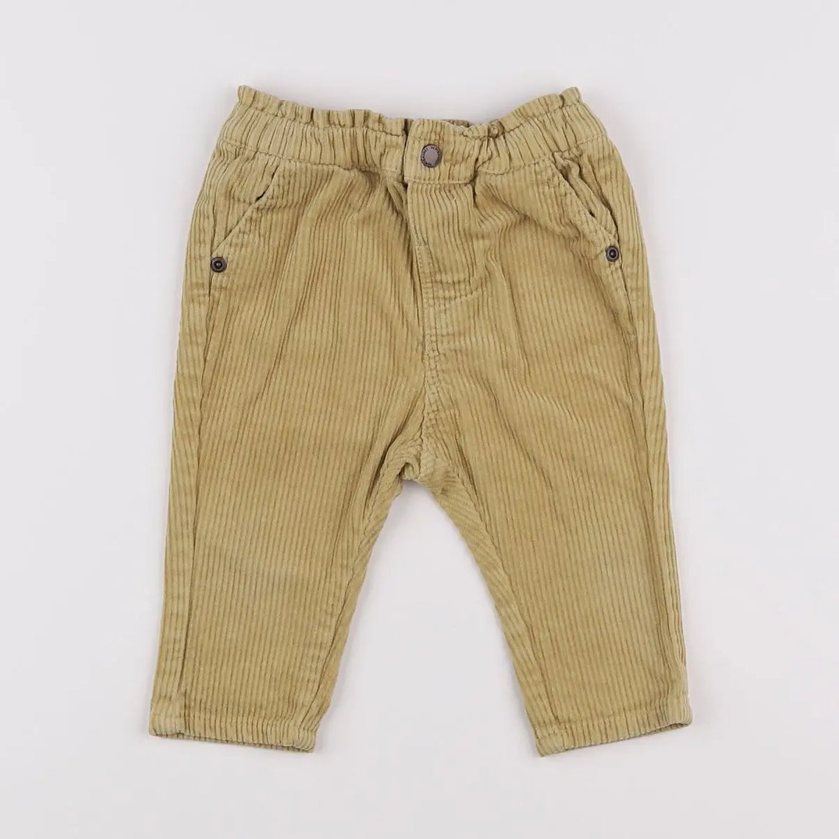 Vertbaudet - pantalon jaune - 6 mois