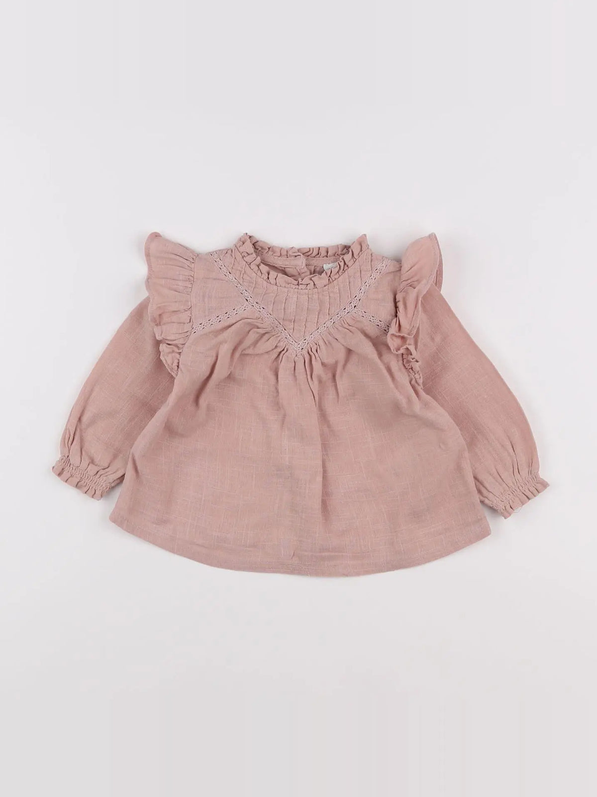 Vertbaudet - blouse rose - 6 mois