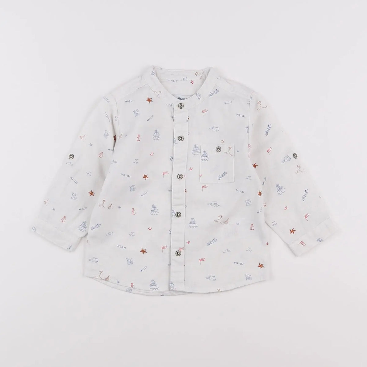 Vertbaudet - chemise blanc - 12 mois