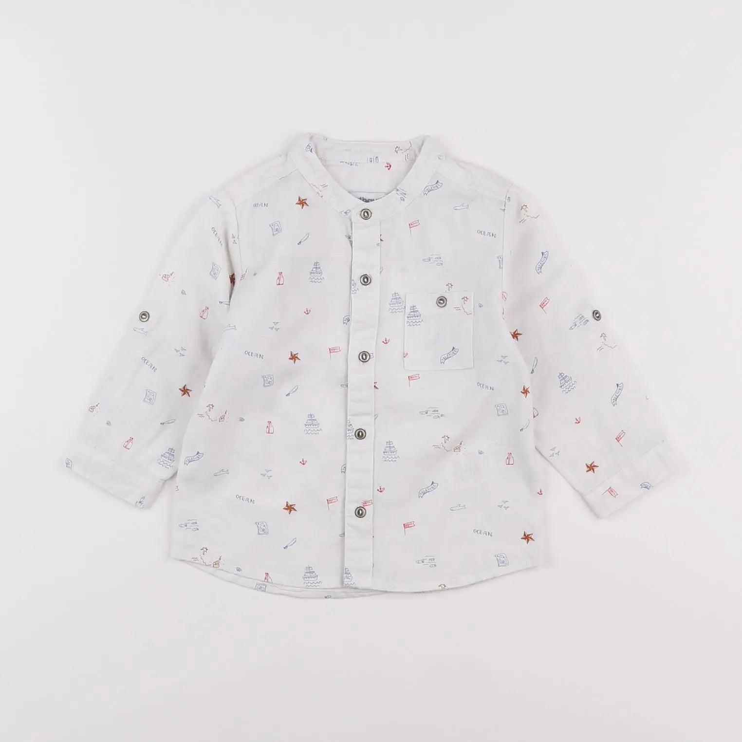 Vertbaudet - chemise blanc - 12 mois