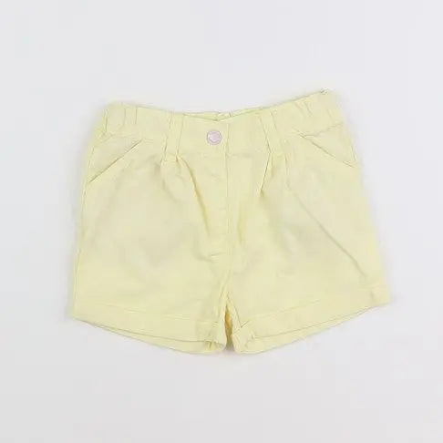 Vertbaudet - short jaune - 12 mois