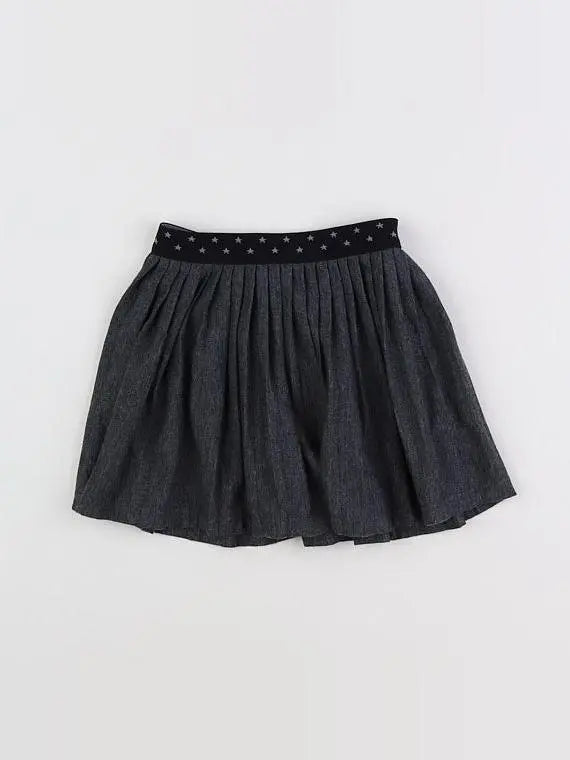 Okaidi - jupe gris, noir - 3 ans