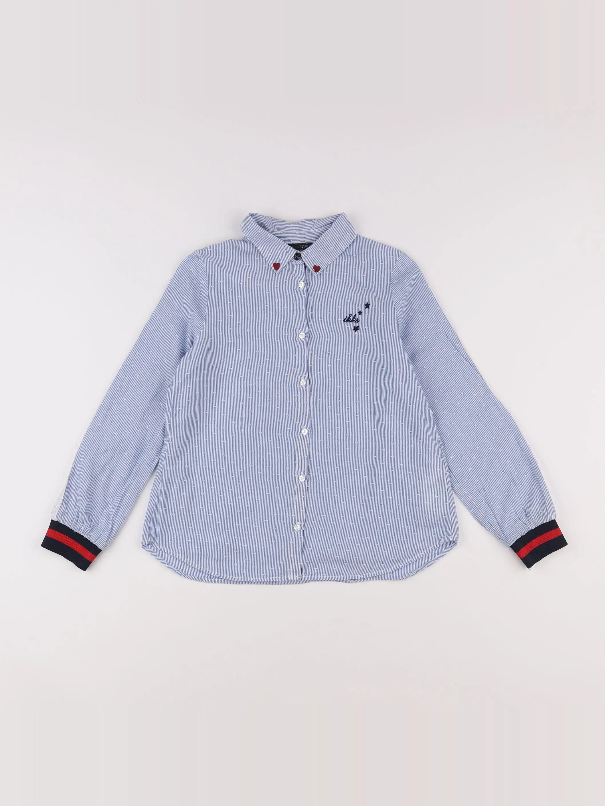 IKKS - chemise bleu - 8 ans
