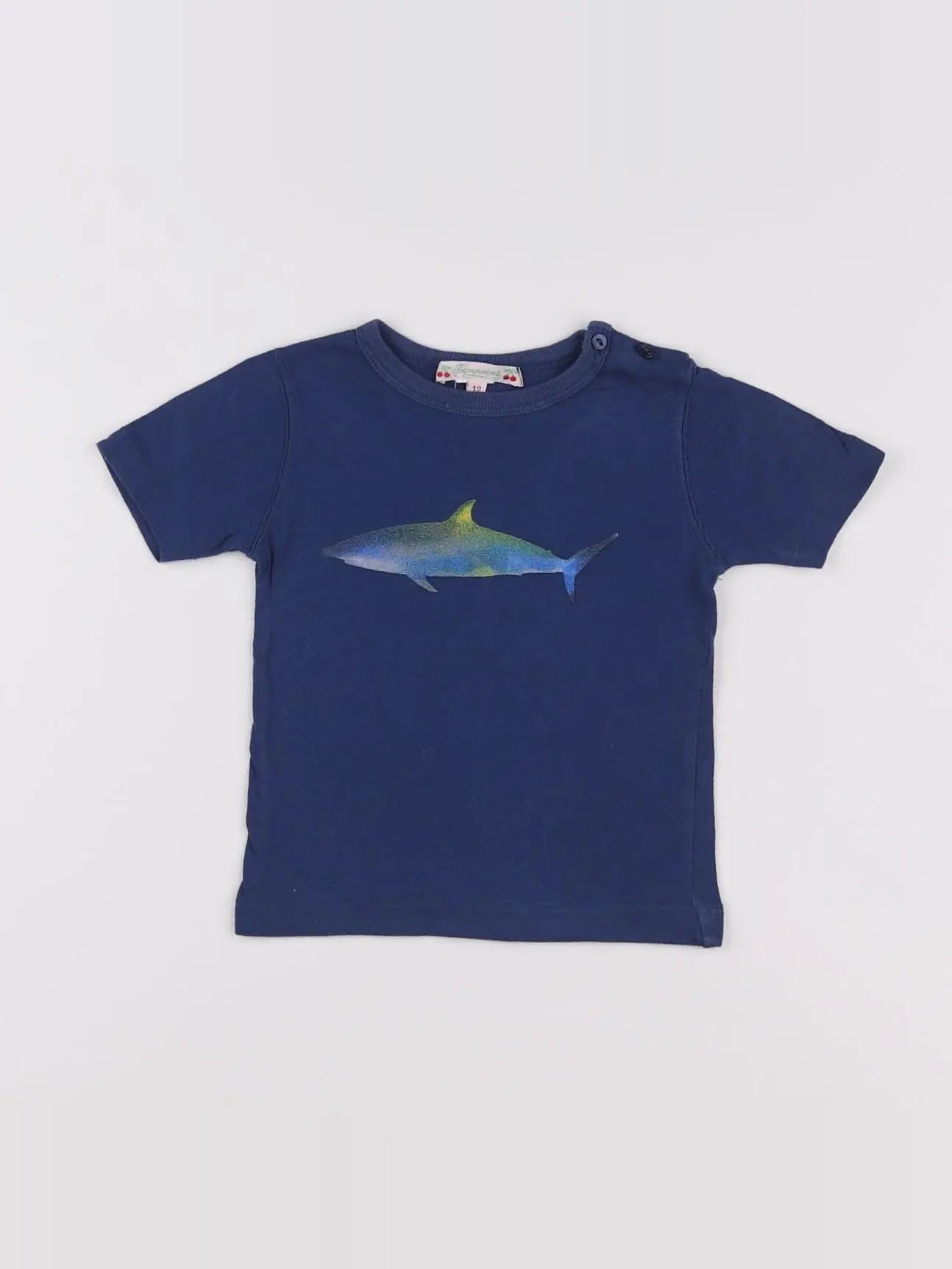 Bonpoint - tee-shirt bleu - 12 mois