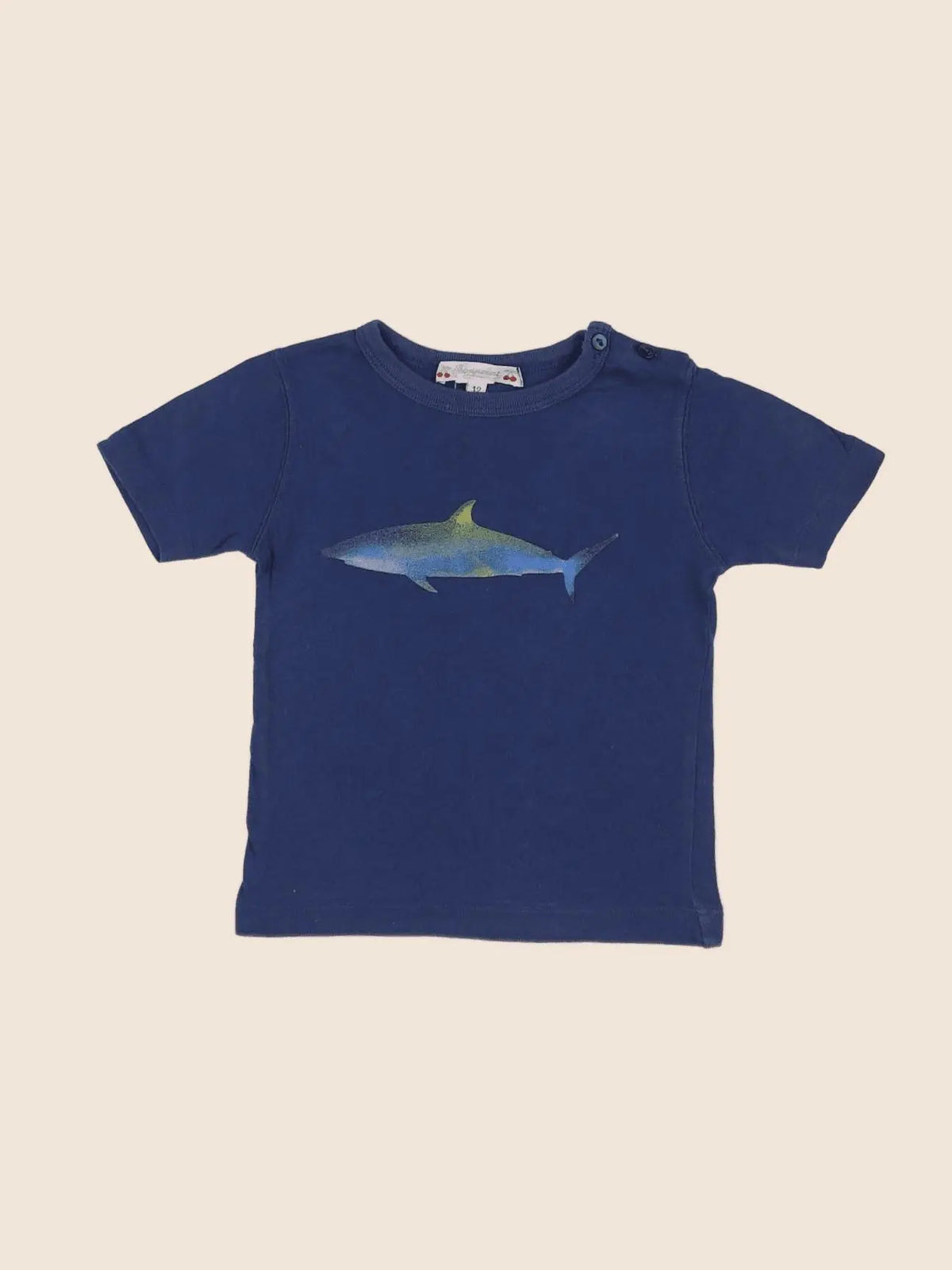 Bonpoint - tee-shirt bleu - 12 mois