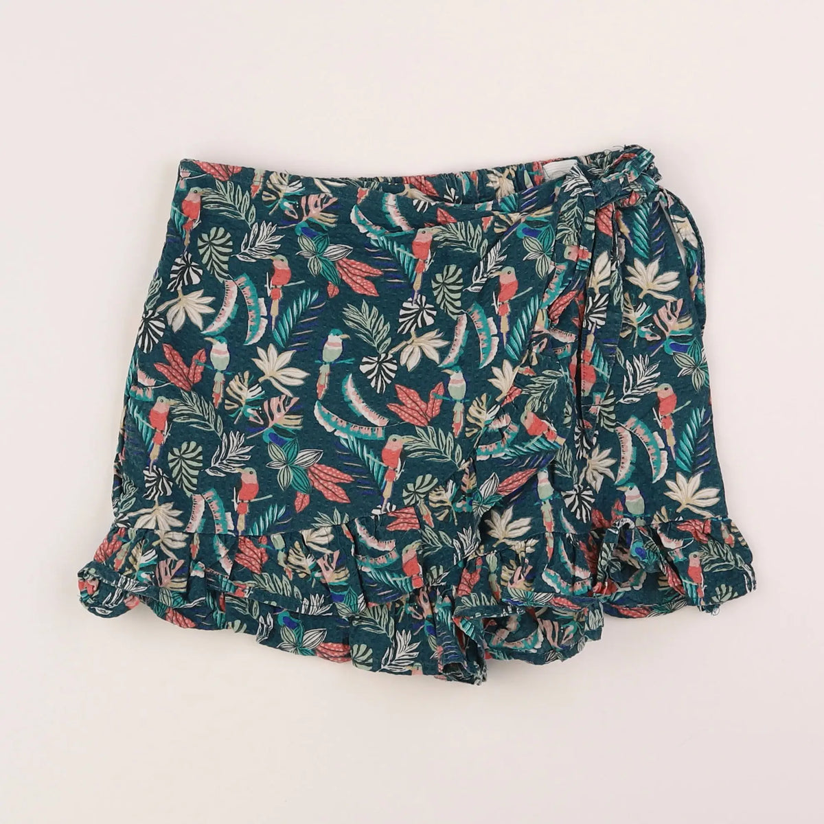 Vertbaudet - jupe short vert - 8 ans