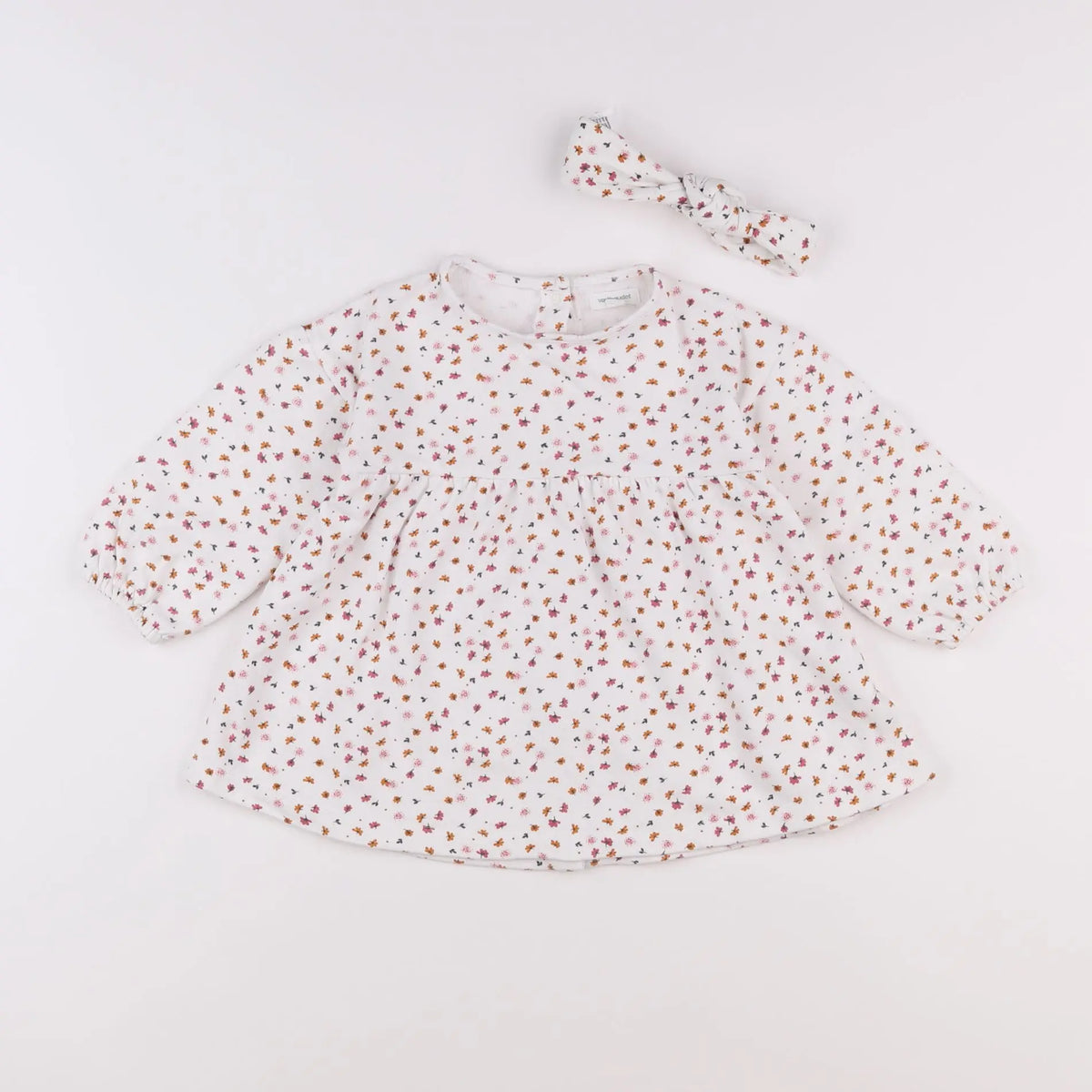 Vertbaudet - robe blanc - 18 mois