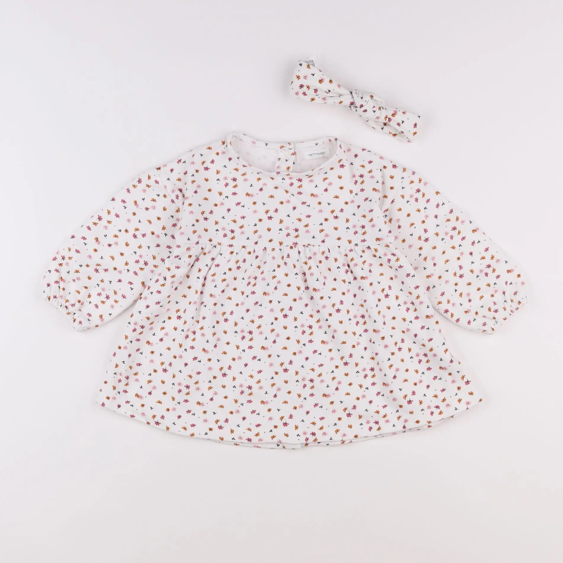Vertbaudet - robe blanc - 18 mois