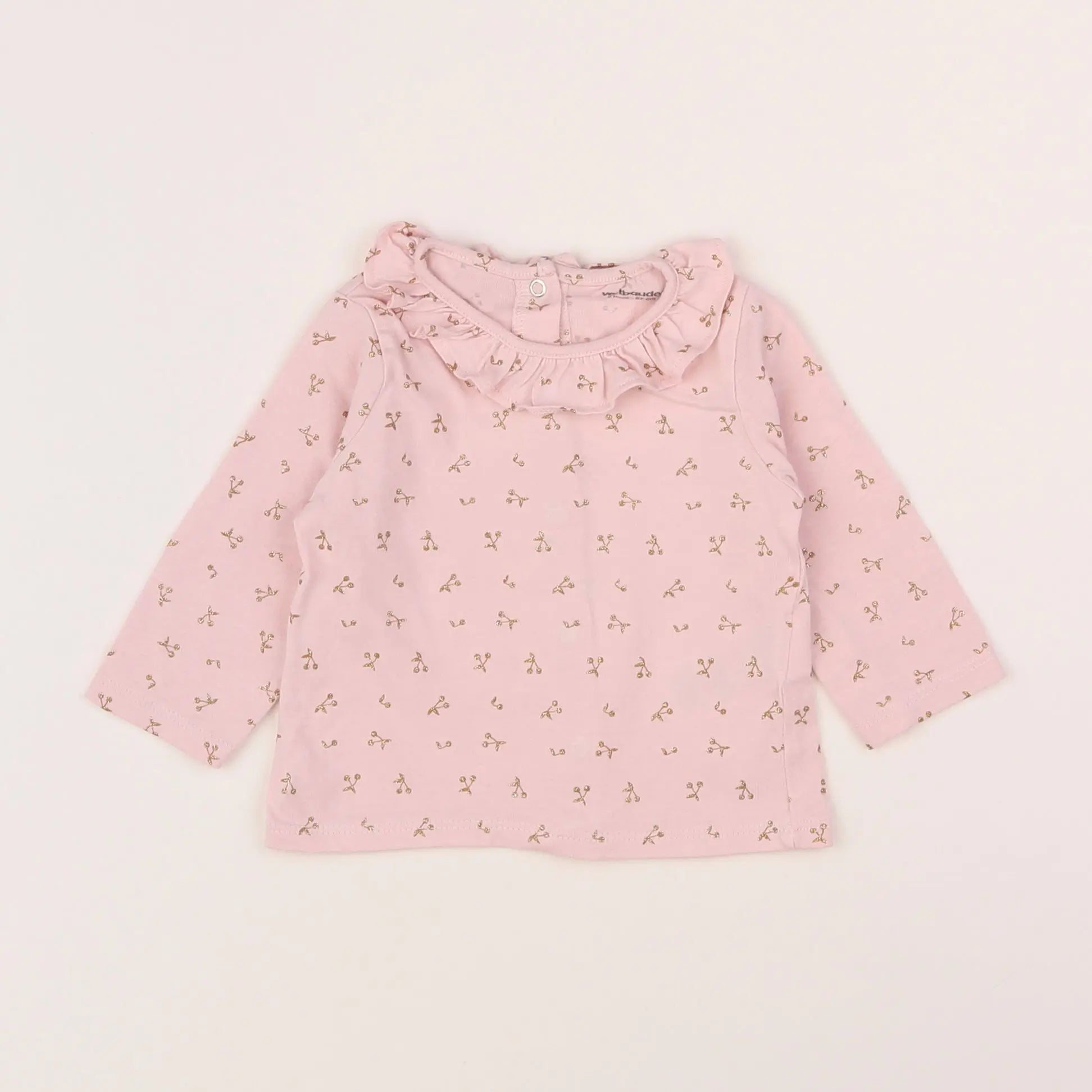 Vertbaudet - tee-shirt rose - 6 mois