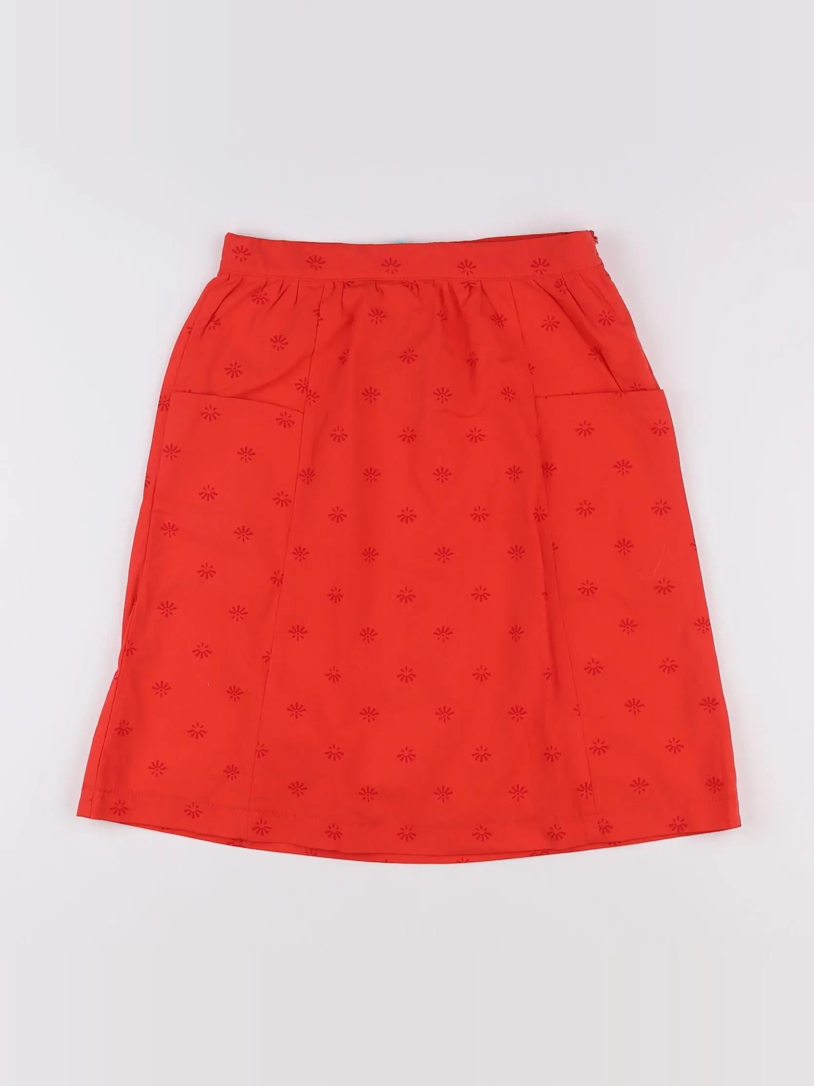 Little Cigogne - jupe orange - 10 ans