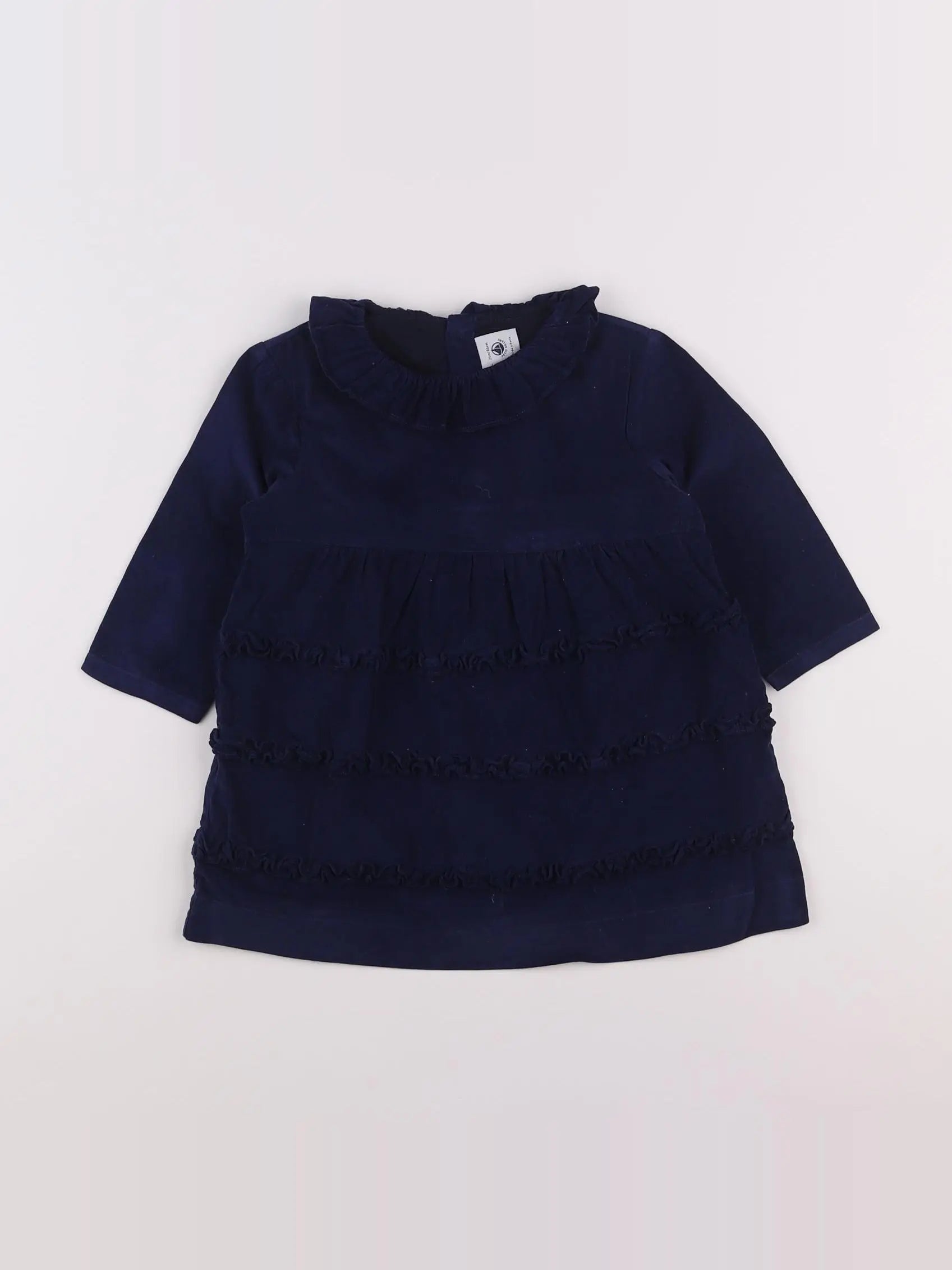 Petit Bateau - robe bleu - 2 ans
