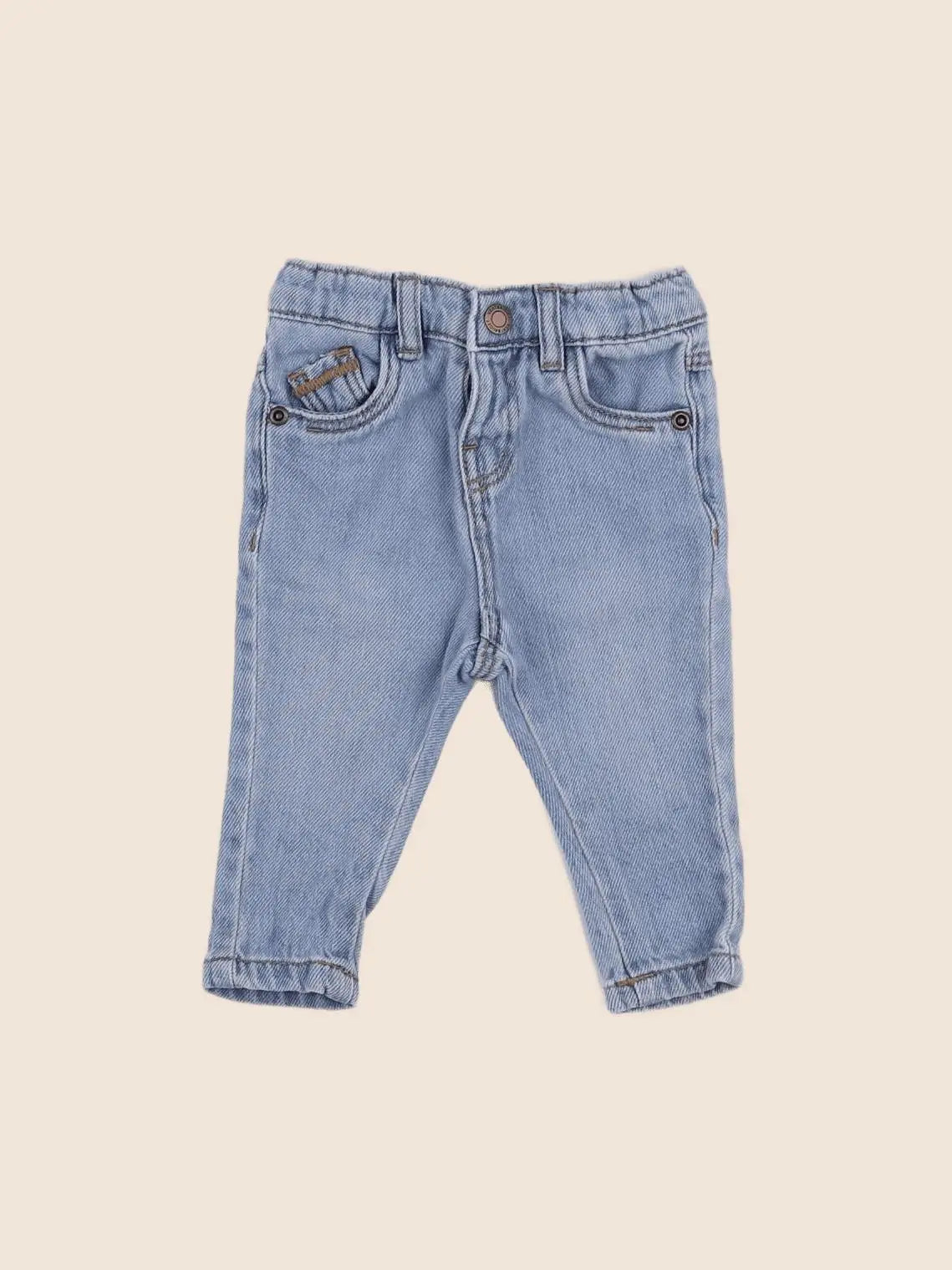 Vertbaudet - jean bleu - 3 mois
