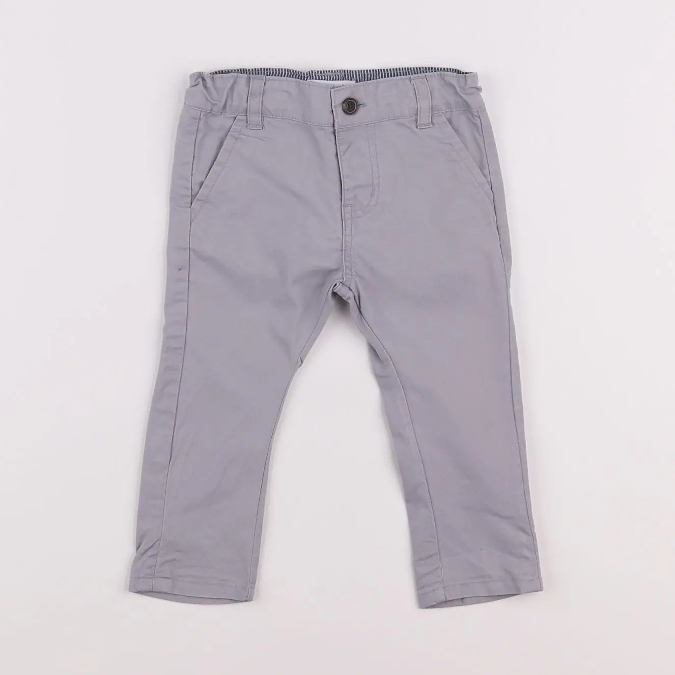 Vertbaudet - pantalon gris - 6 mois