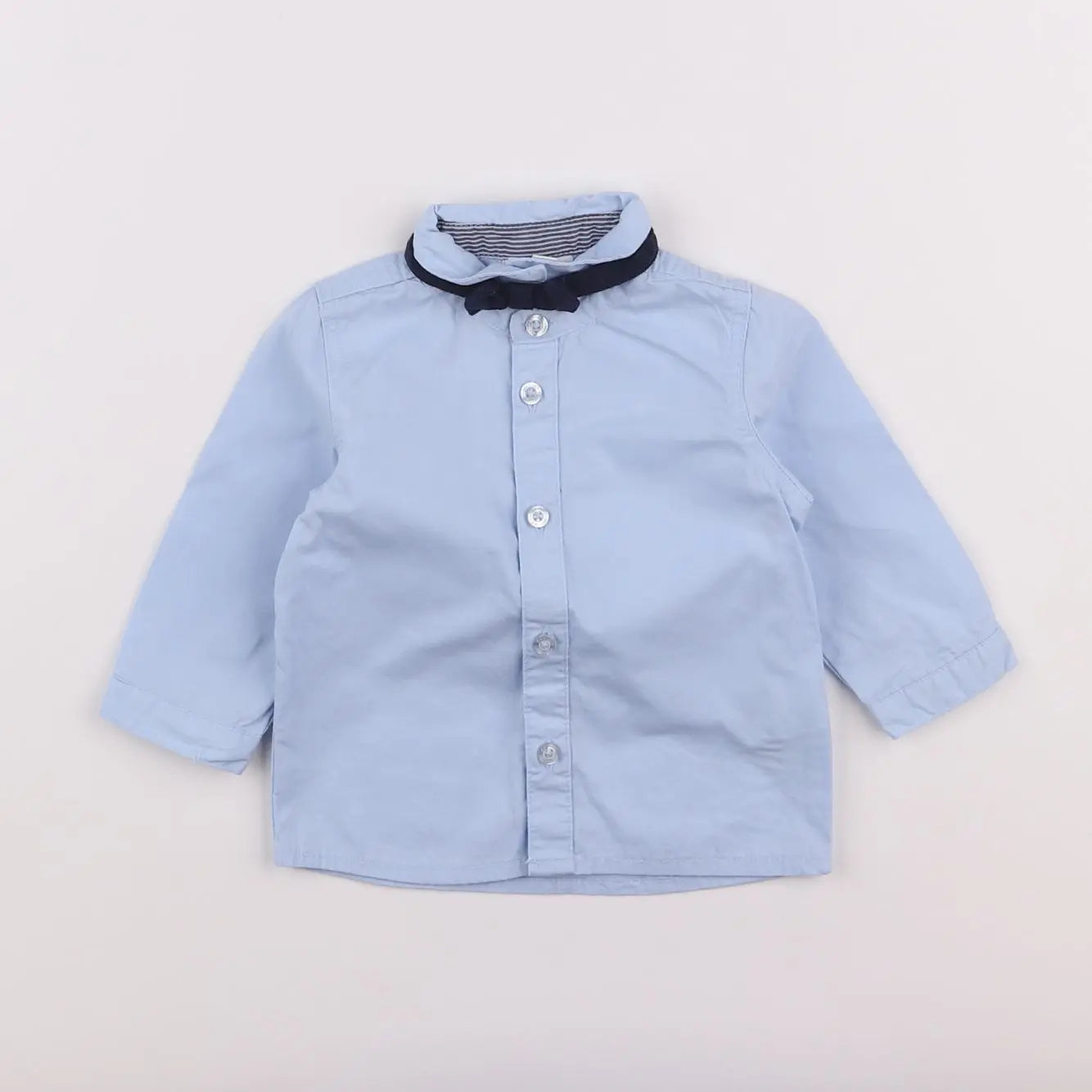 Vertbaudet - chemise bleu - 6 mois