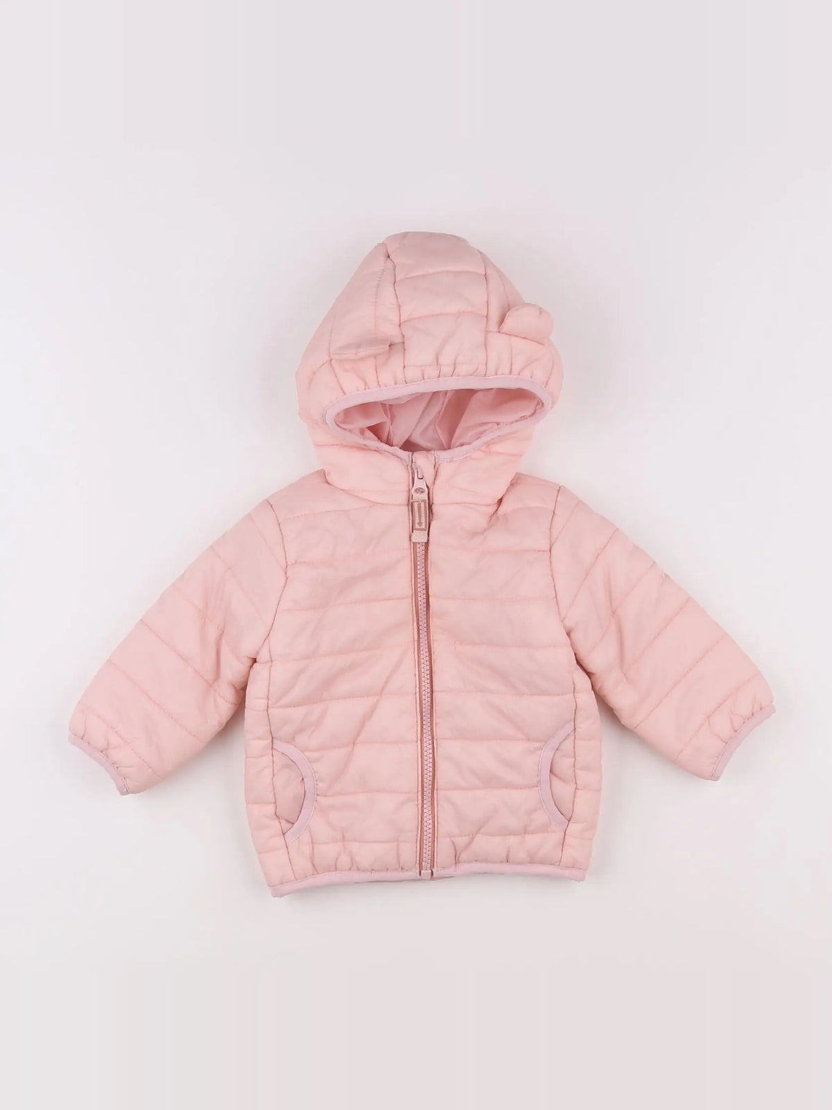 Vertbaudet - doudoune rose - 9 mois
