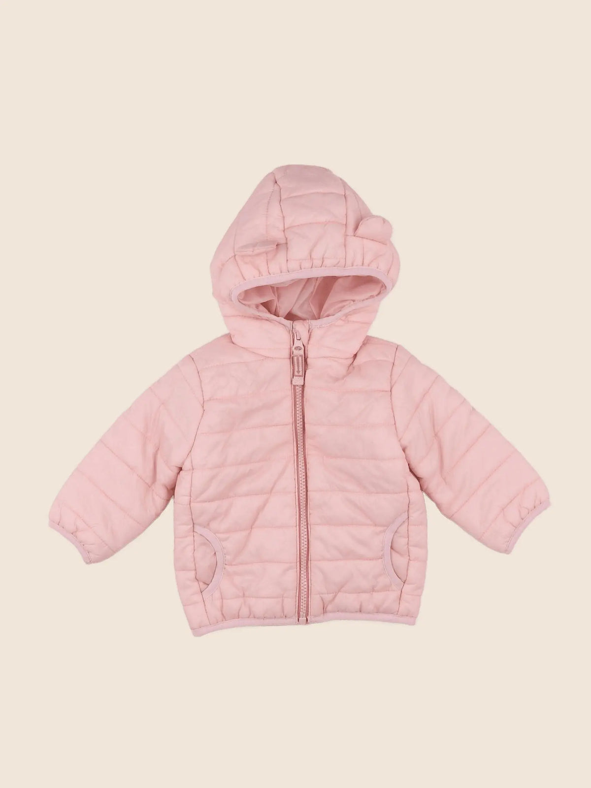 Vertbaudet - doudoune rose - 9 mois