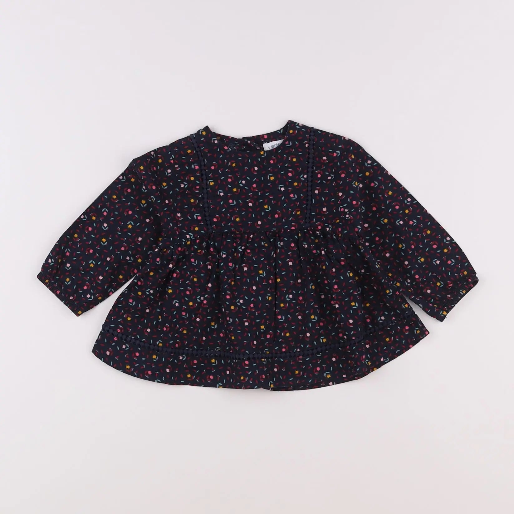Vertbaudet - blouse bleu - 12 mois