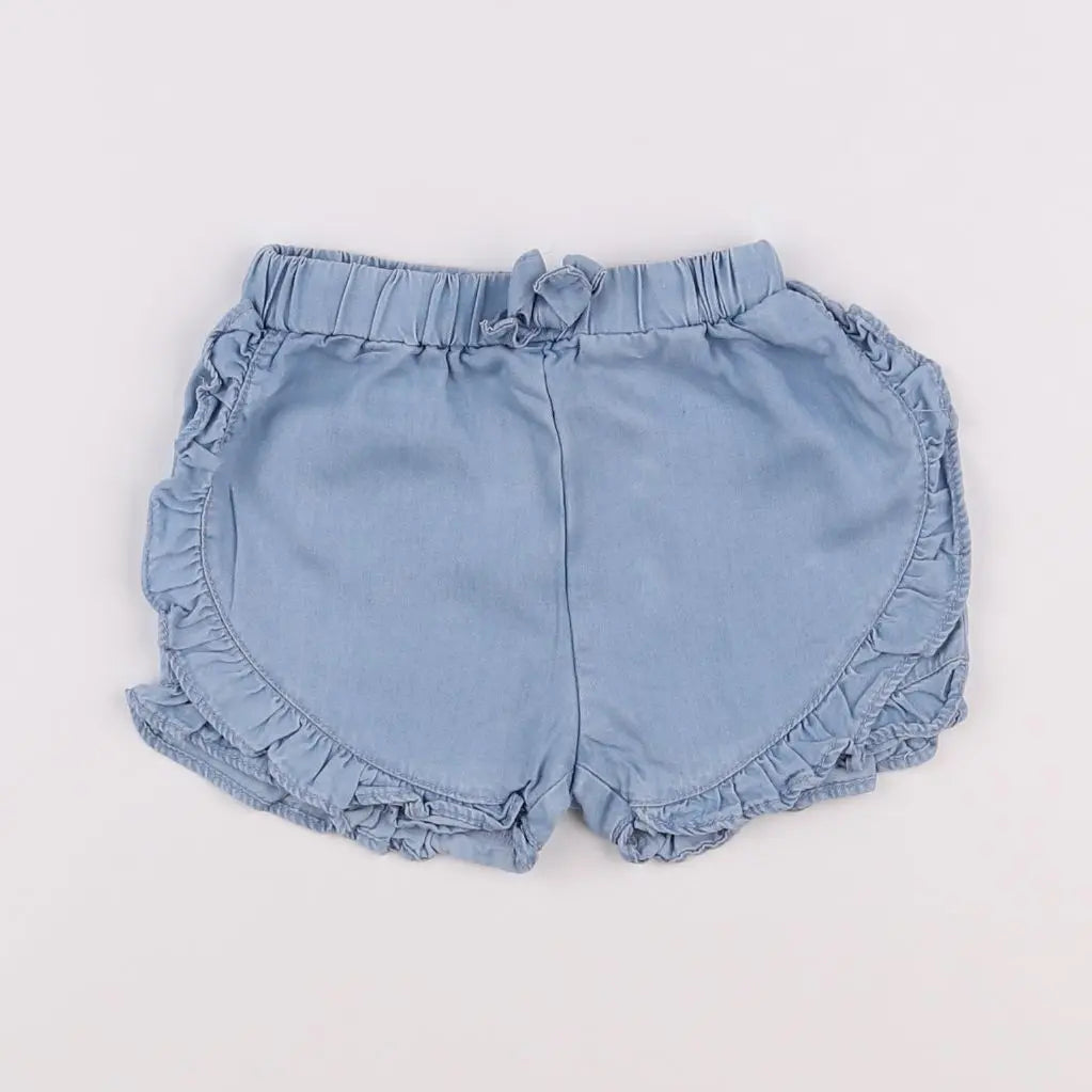 Vertbaudet - short bleu - 9 mois