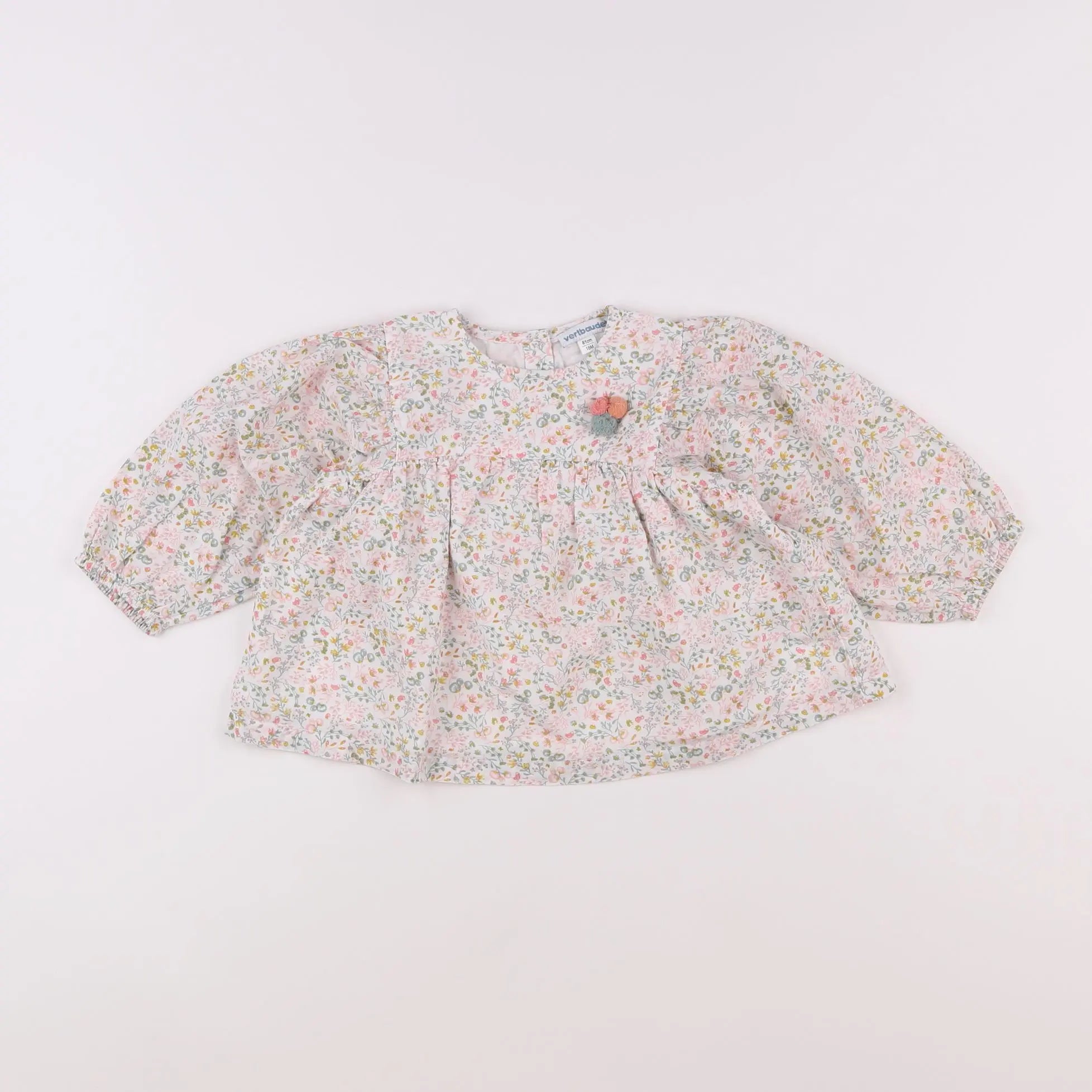 Vertbaudet - blouse multicolore - 18 mois