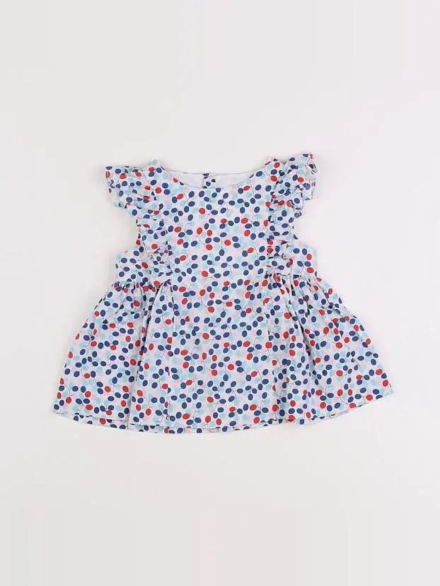 Jacadi - blouse bleu - 12 mois