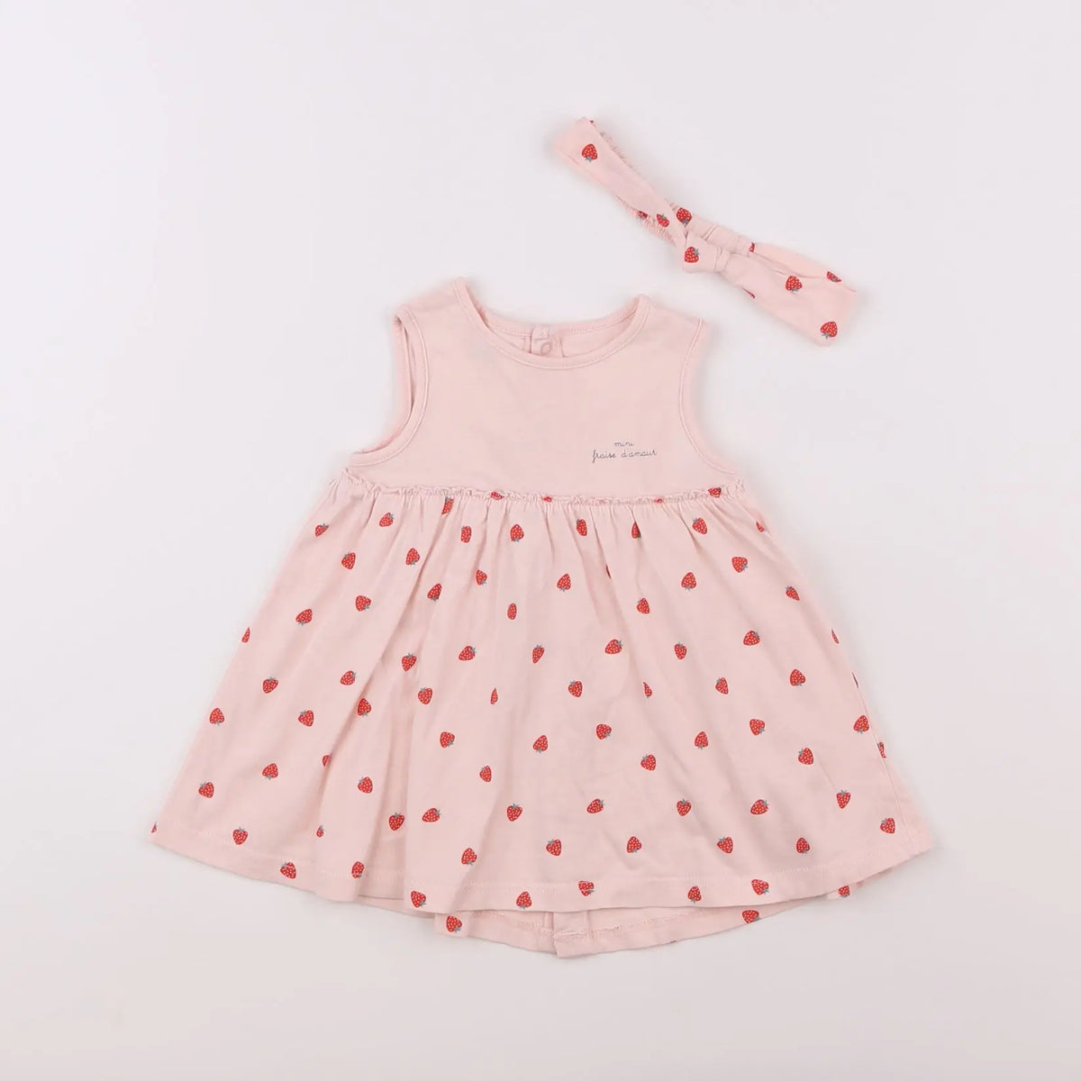 Vertbaudet - robe rose - 6 mois