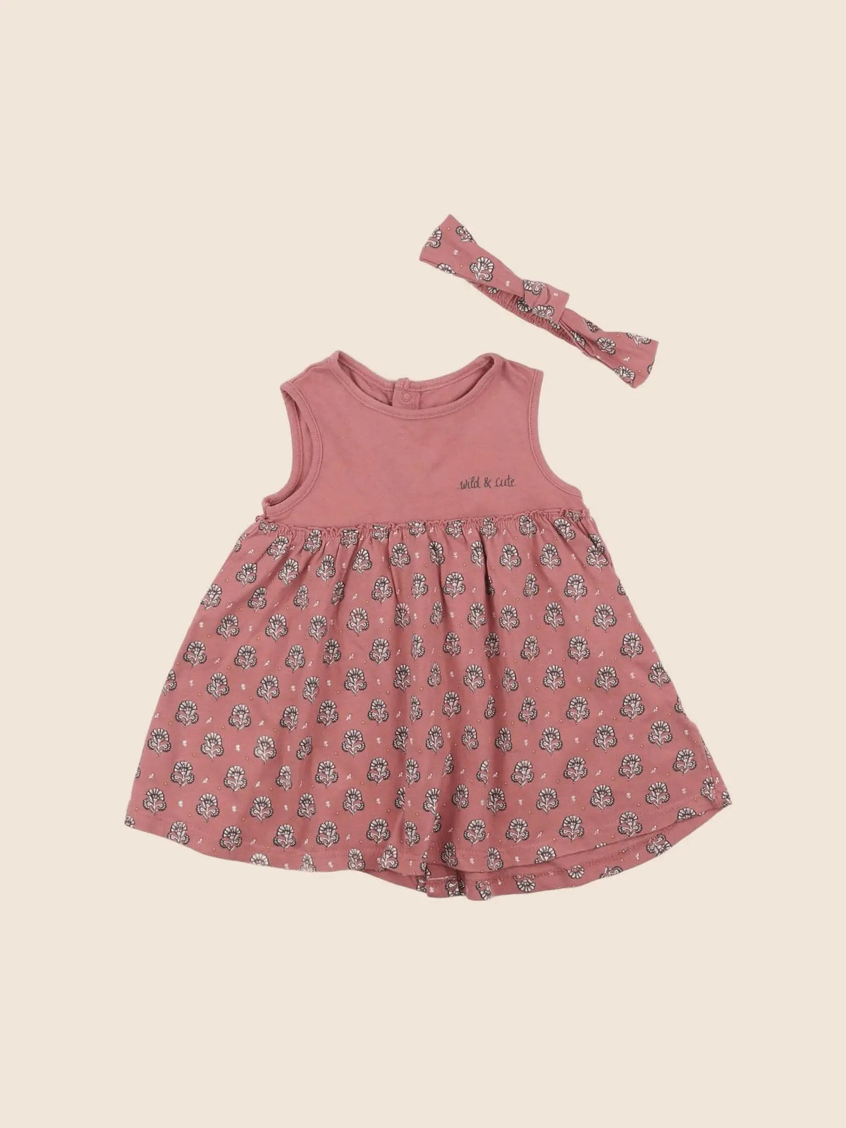 Vertbaudet - robe rose - 6 mois