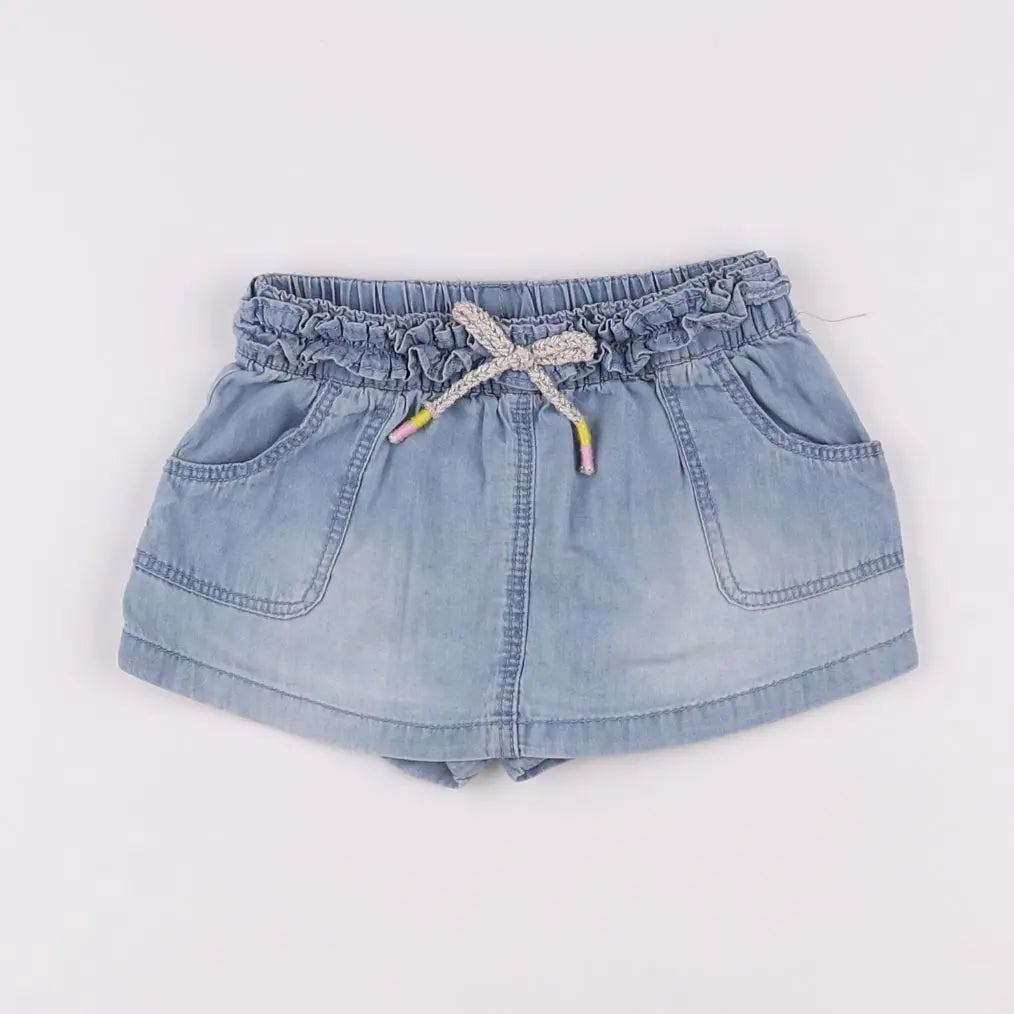 Vertbaudet - short bleu - 12 mois