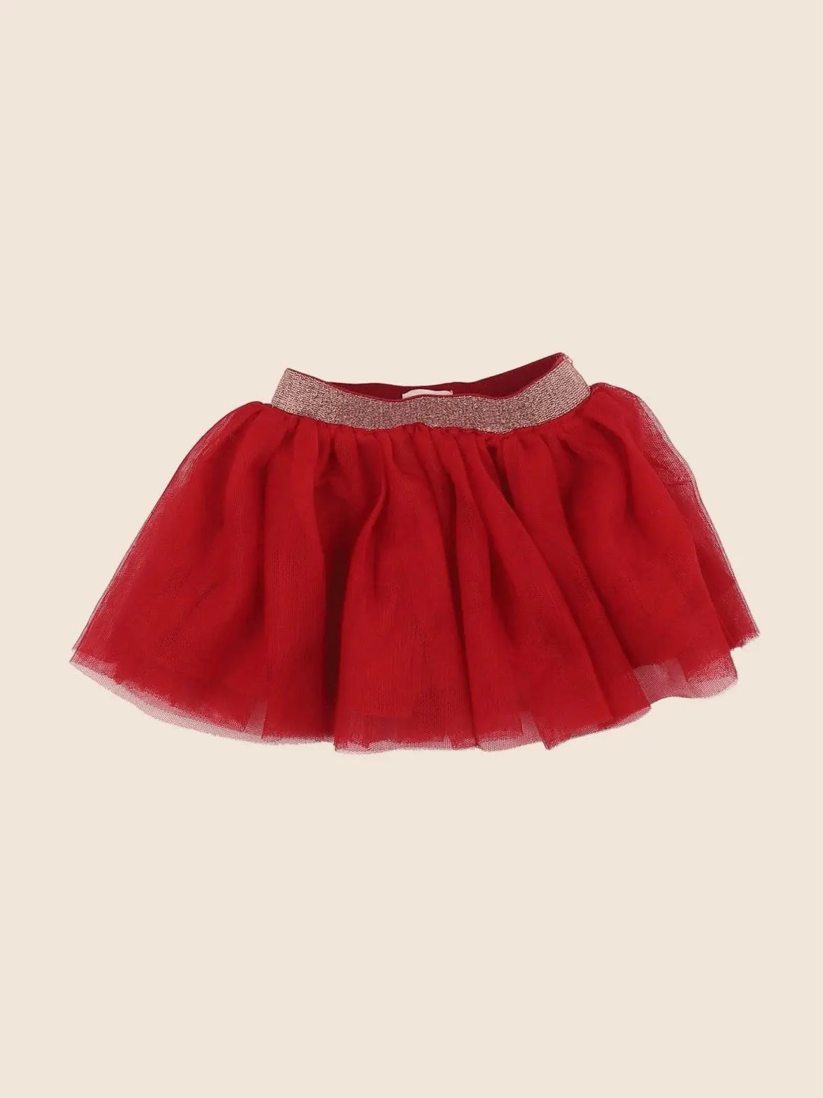Vertbaudet - jupe rouge - 12 mois