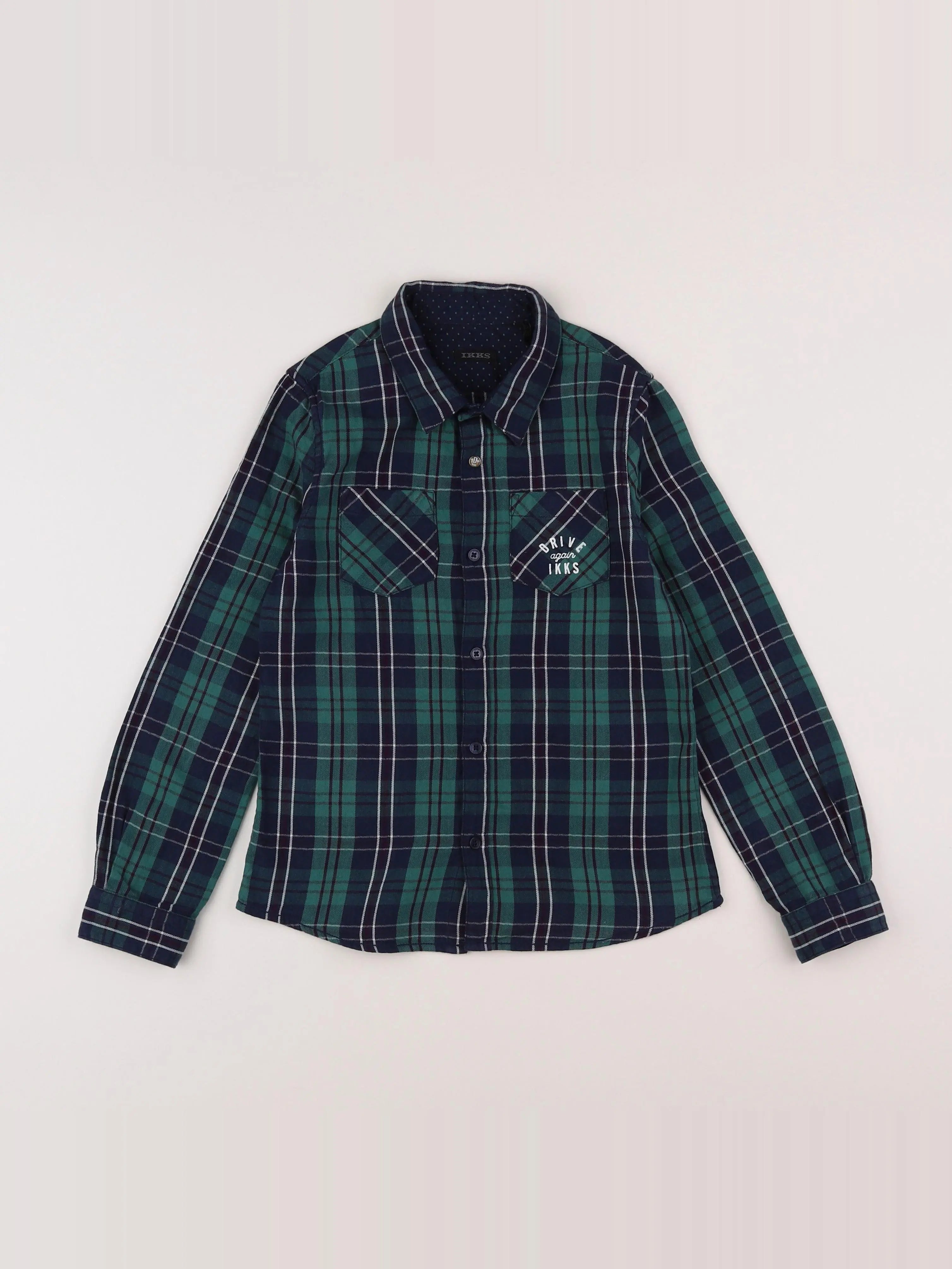 IKKS - chemise vert - 8 ans