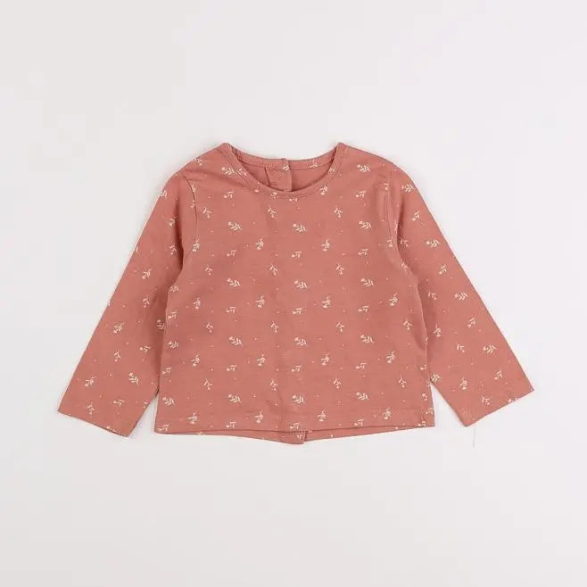 Vertbaudet - tee-shirt rose - 6 mois