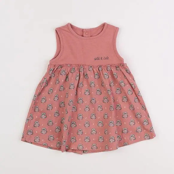 Vertbaudet - robe rose - 3 mois