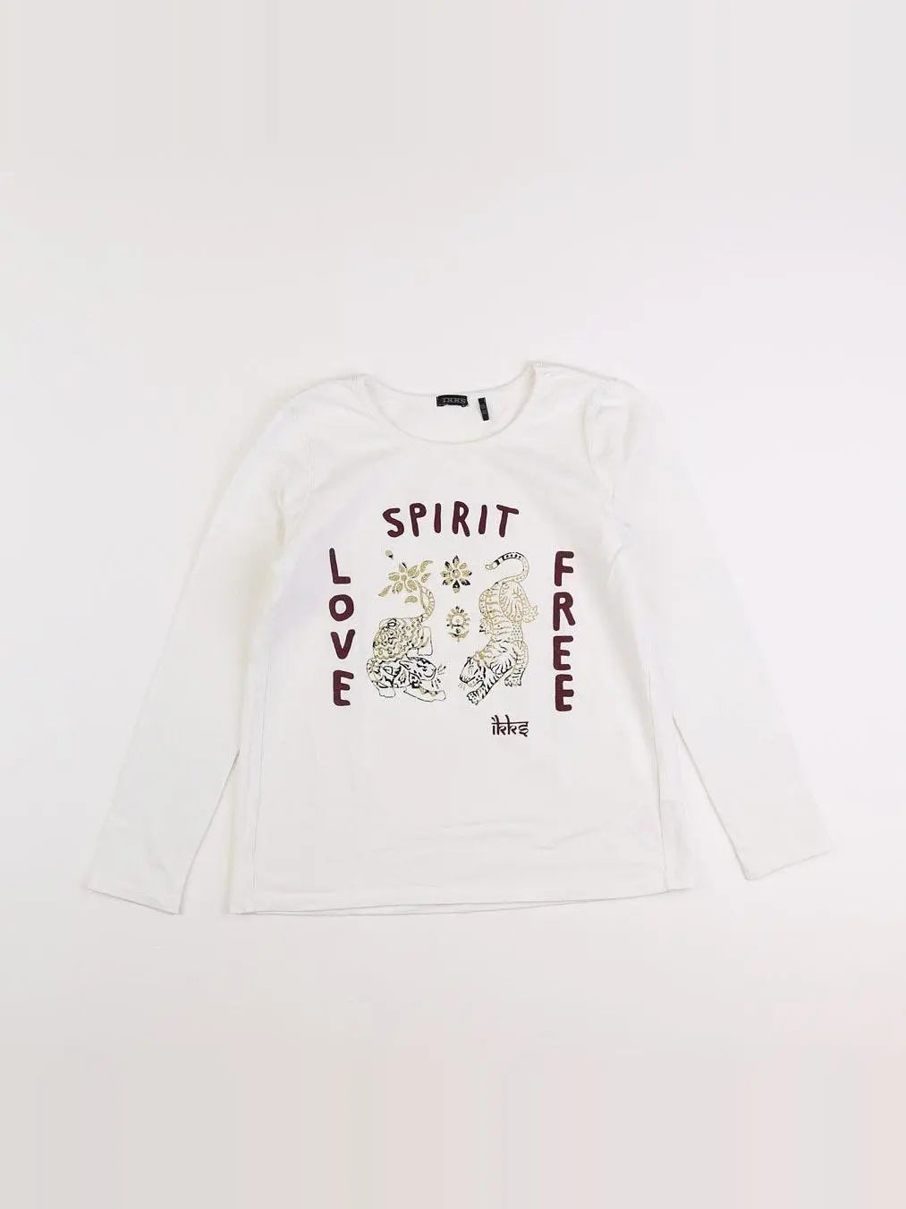IKKS - tee-shirt blanc - 10 ans