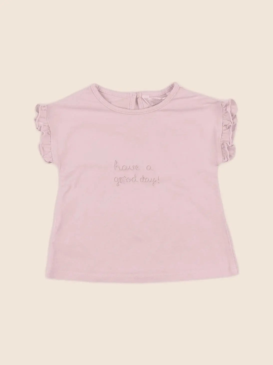 Mayoral - tee-shirt rose - 12 mois