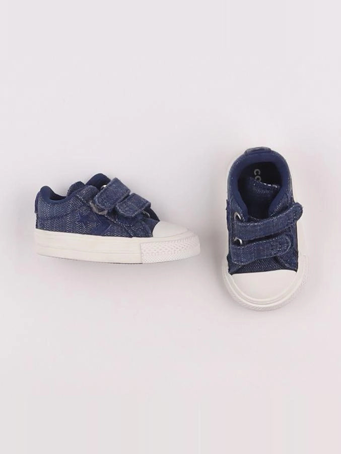 Converse - tennis à scratch/ lacets bleu - pointure 18