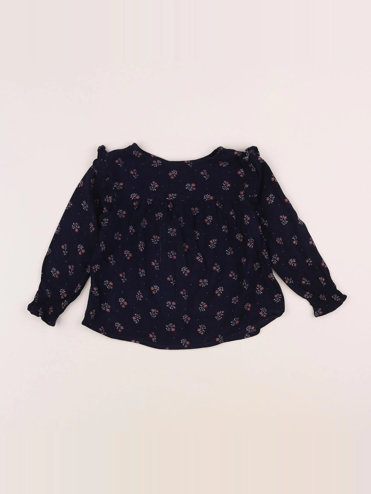 Vertbaudet - blouse bleu - 2 ans