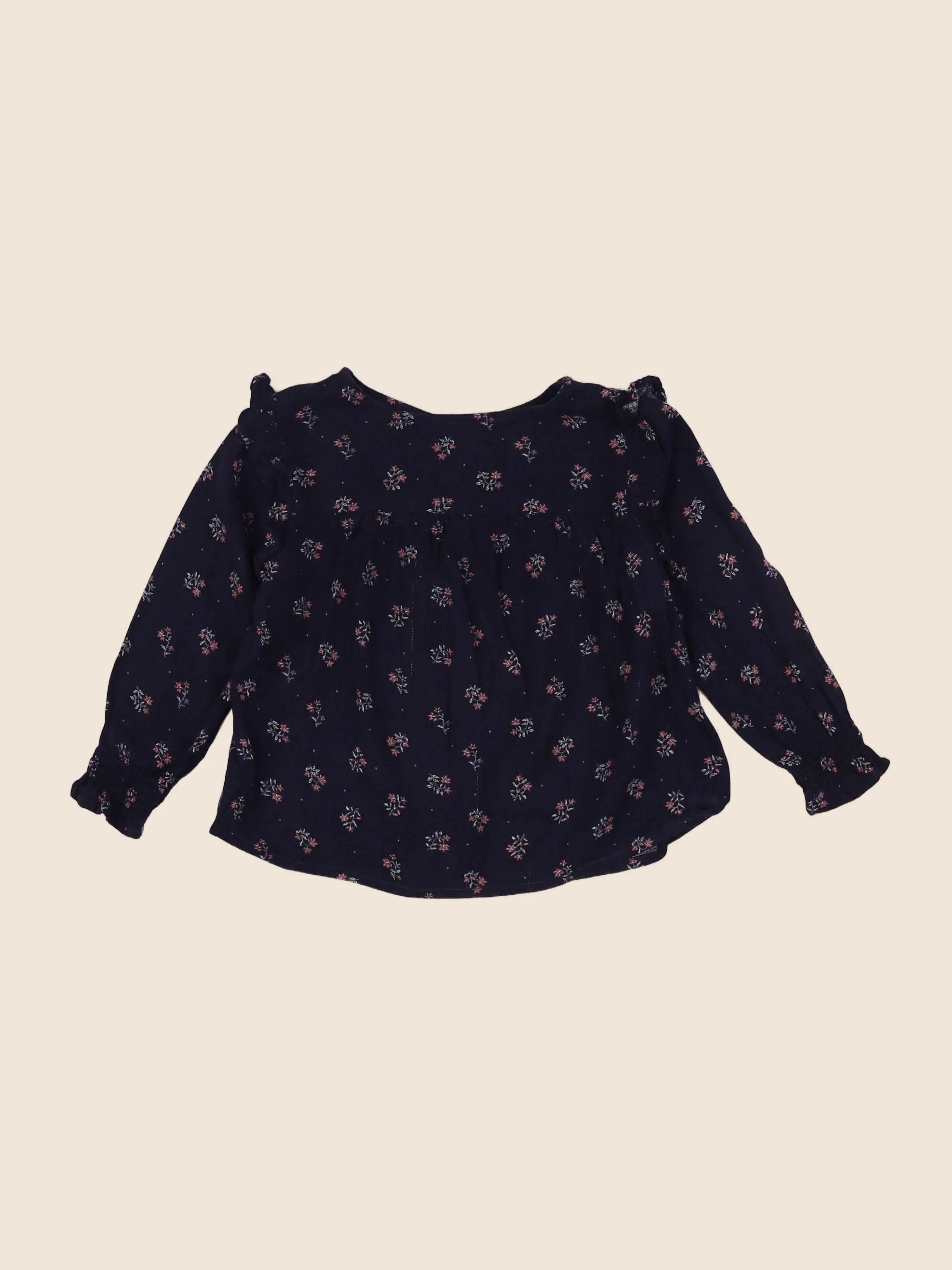 Vertbaudet - blouse bleu - 2 ans