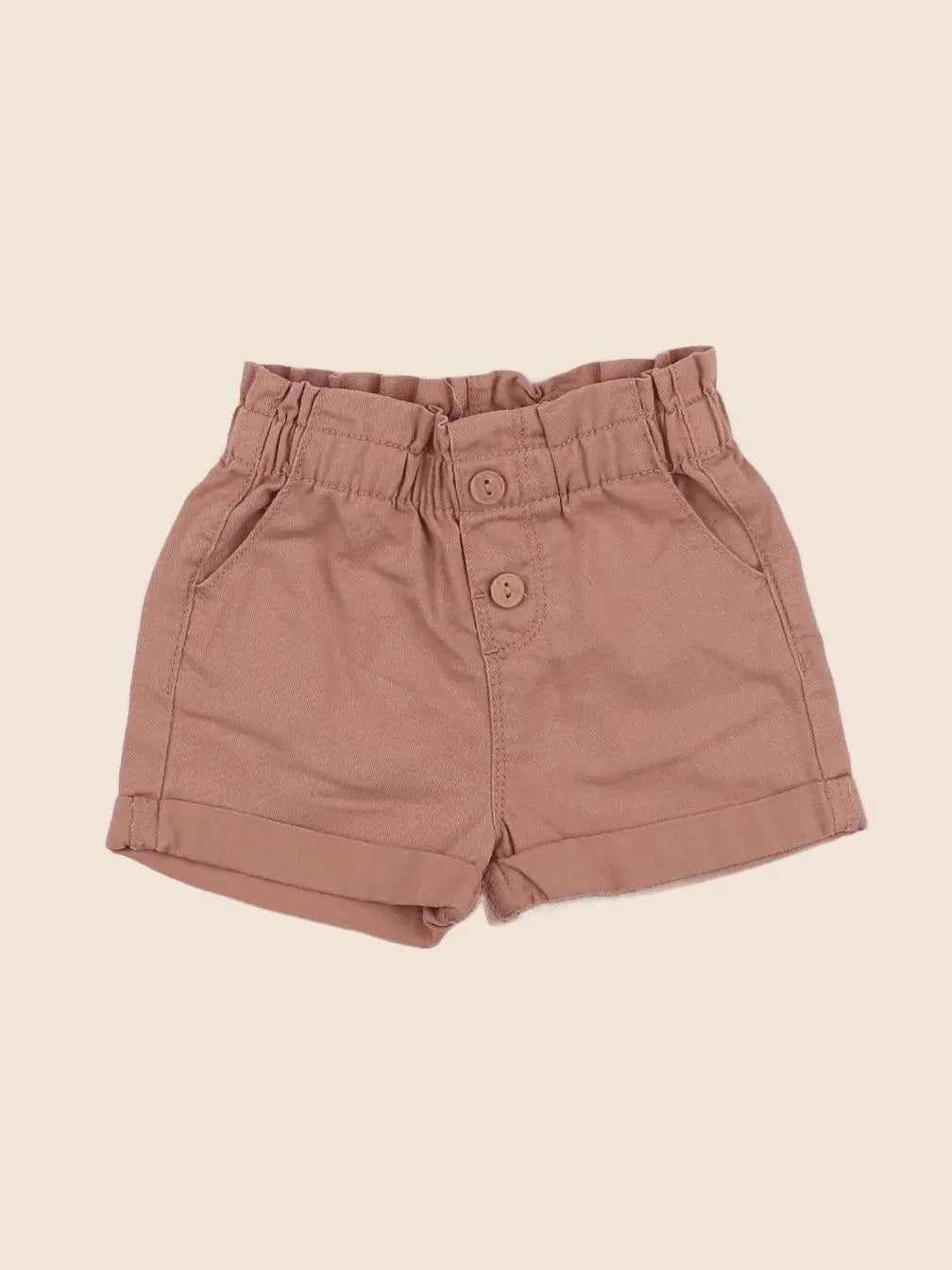 Vertbaudet - short marron - 12 mois