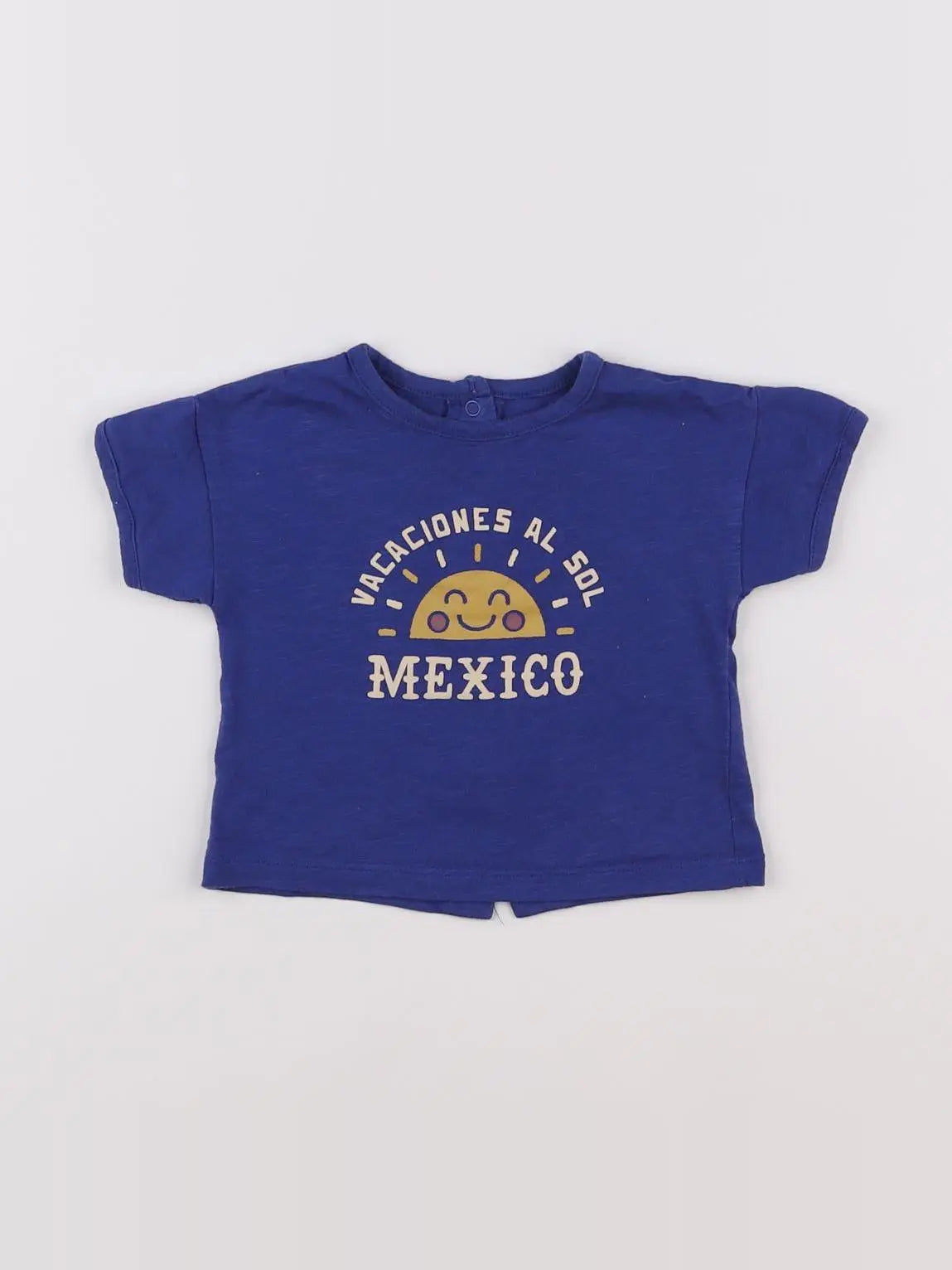 Vertbaudet - tee-shirt bleu - 3 mois