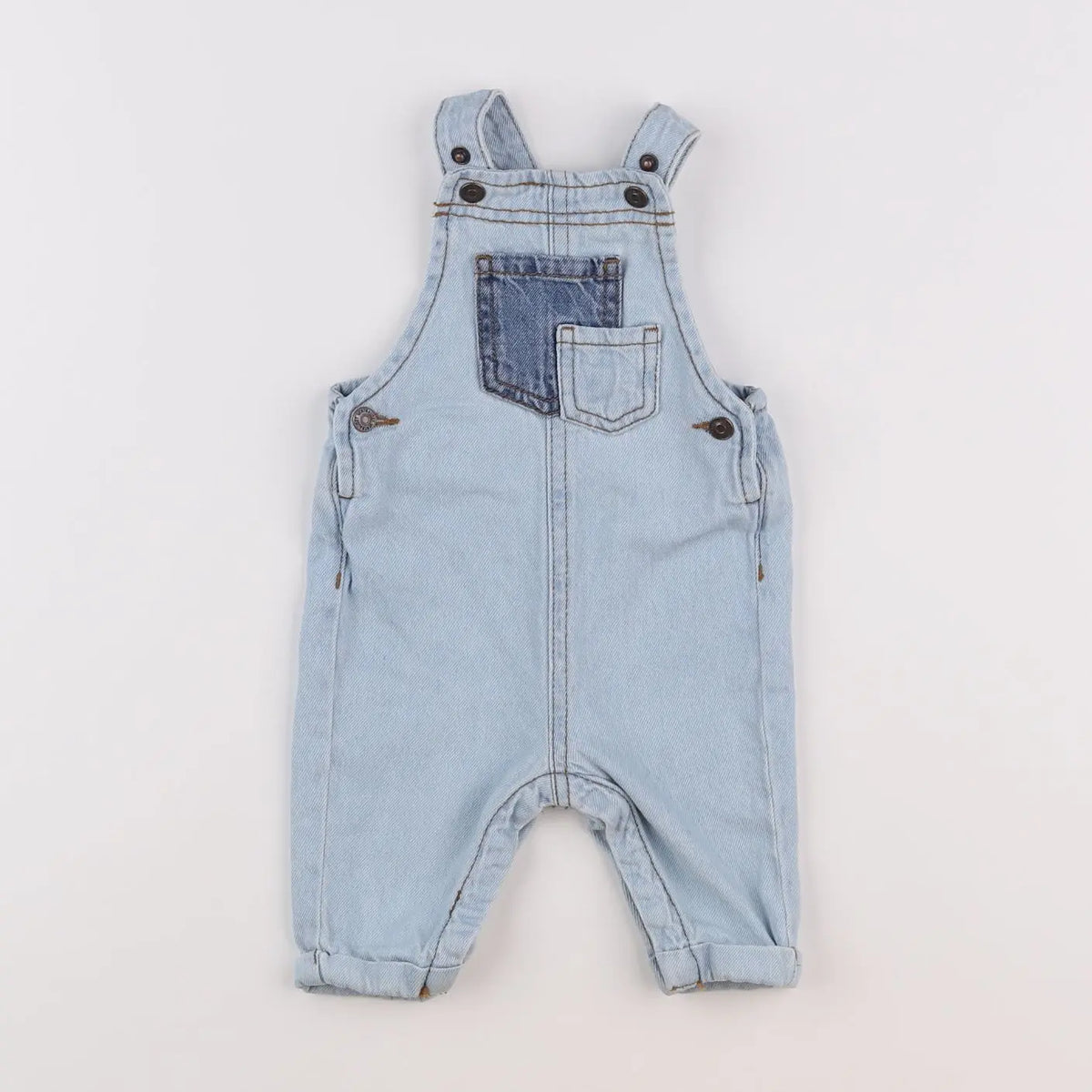 Vertbaudet - salopette bleu - 3 mois