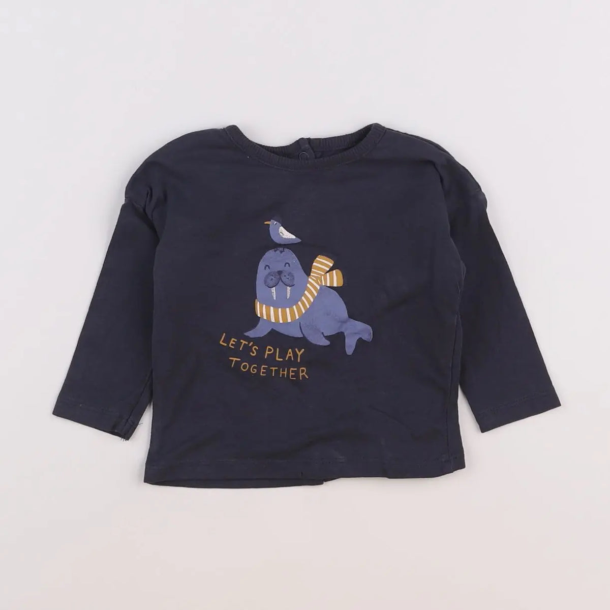 Vertbaudet - tee-shirt gris - 6 mois
