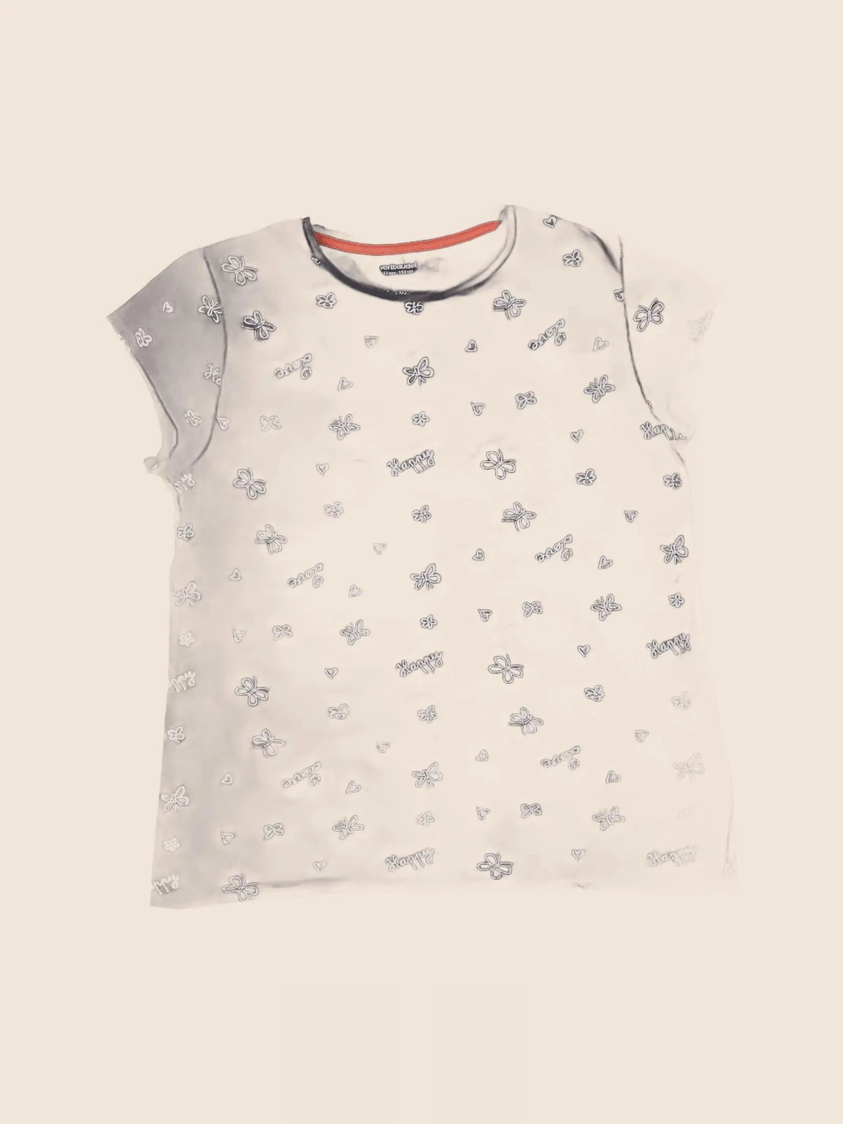 Vertbaudet - tee-shirt gris - 12 ans