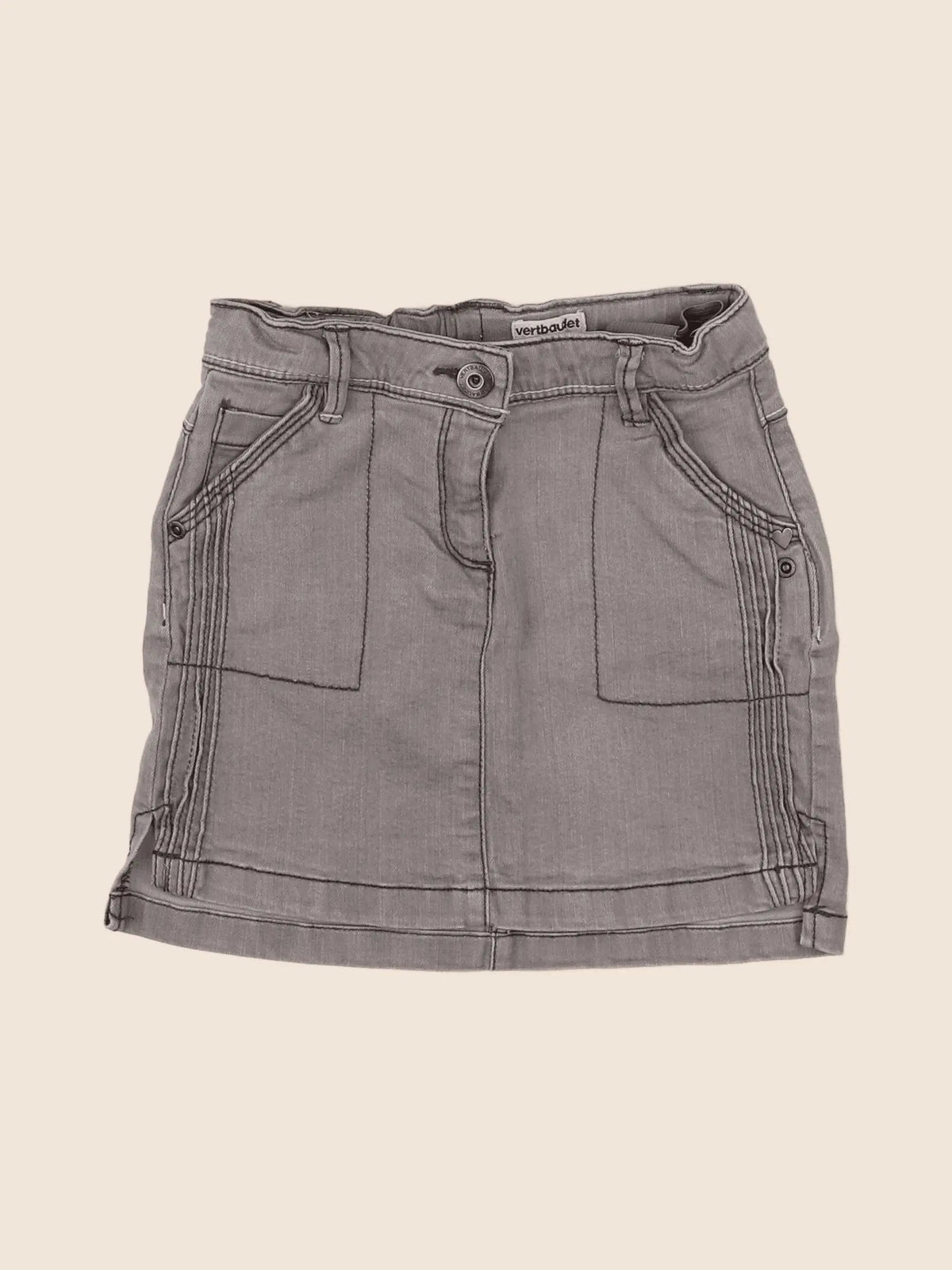 Vertbaudet - jupe gris - 5 ans