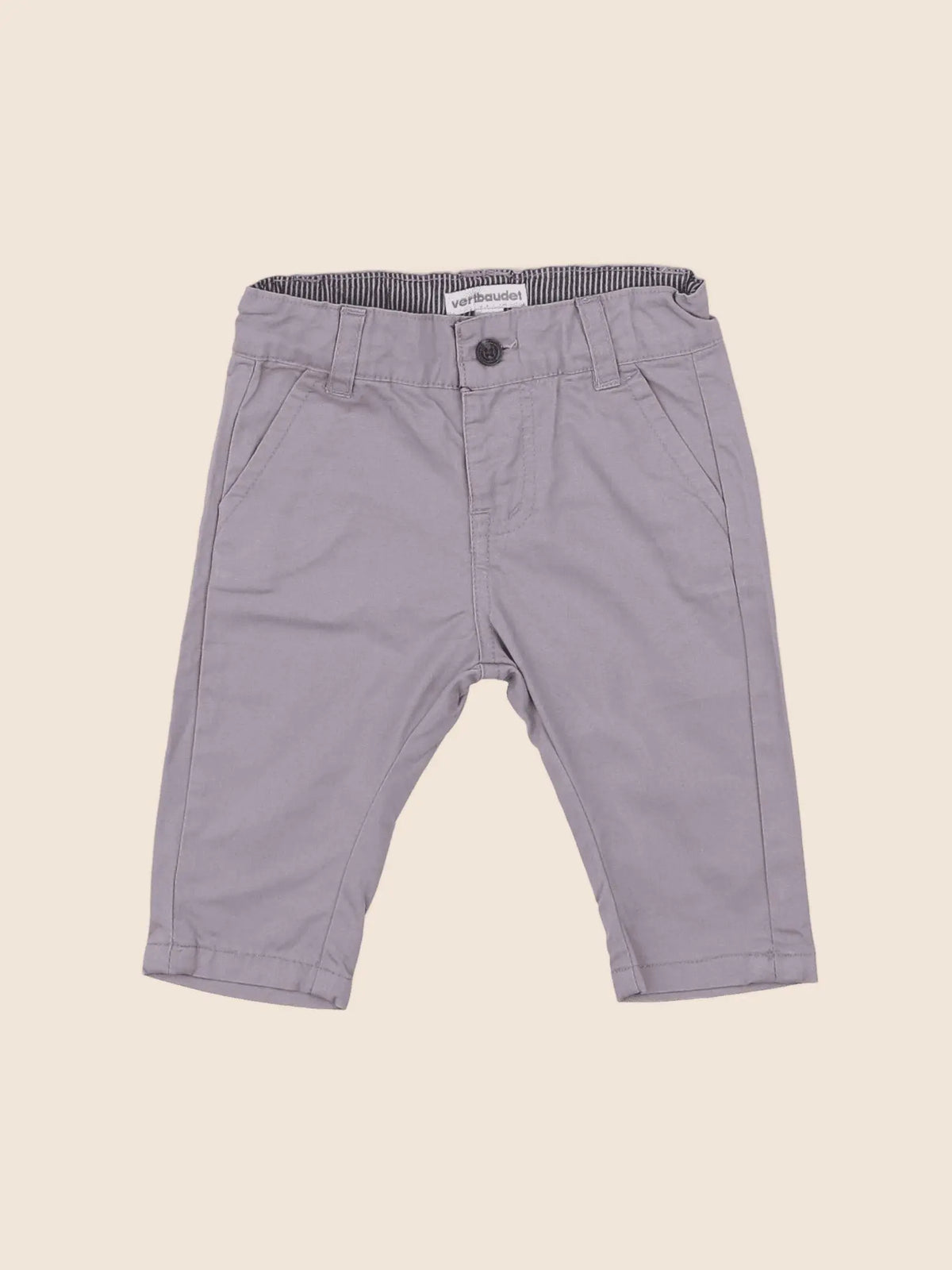 Vertbaudet - pantalon gris - 3 mois