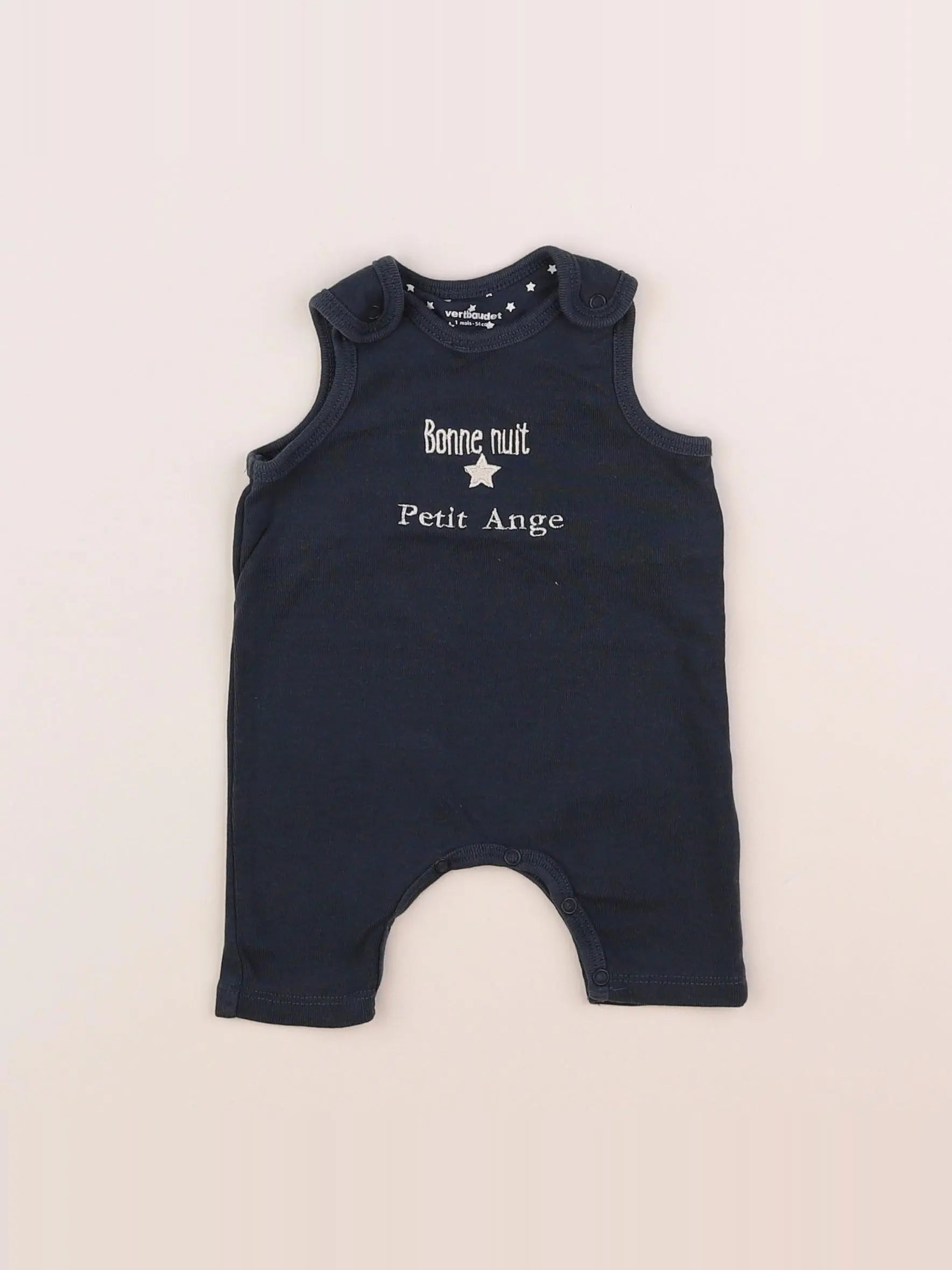 Vertbaudet - pyjama bleu - 1 mois