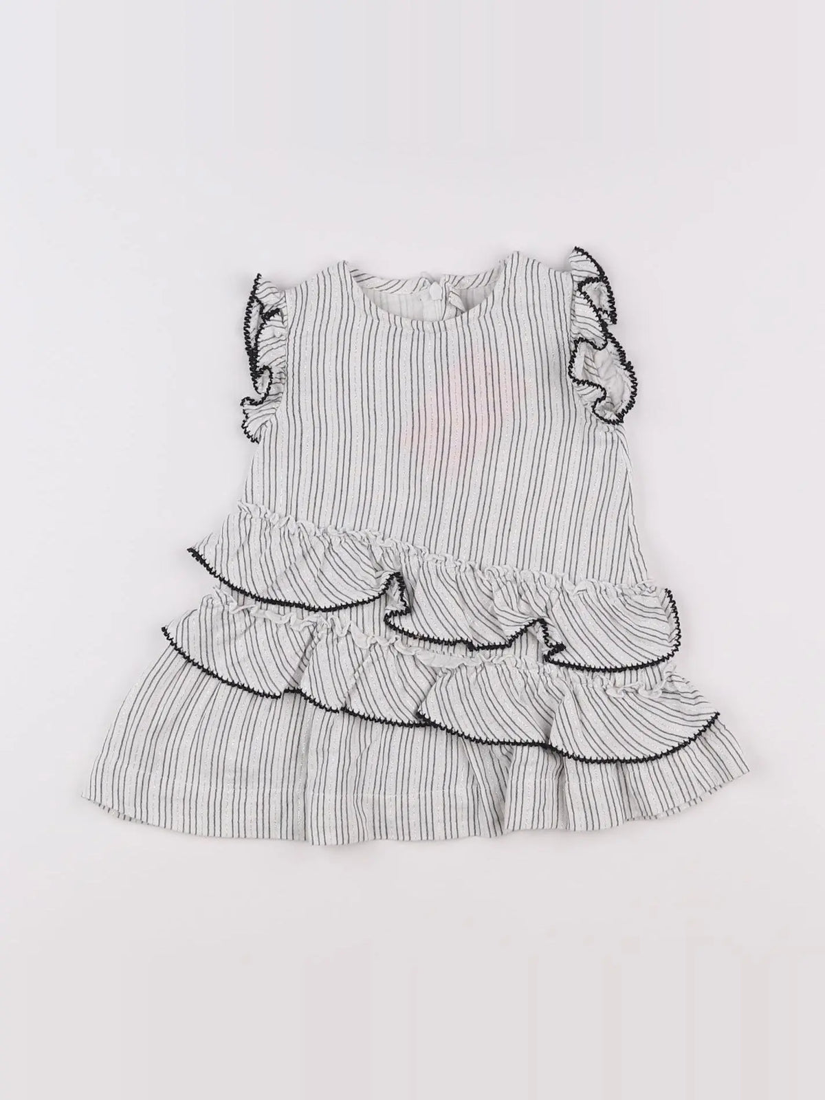 Mayoral - robe blanc, argent - 9 mois