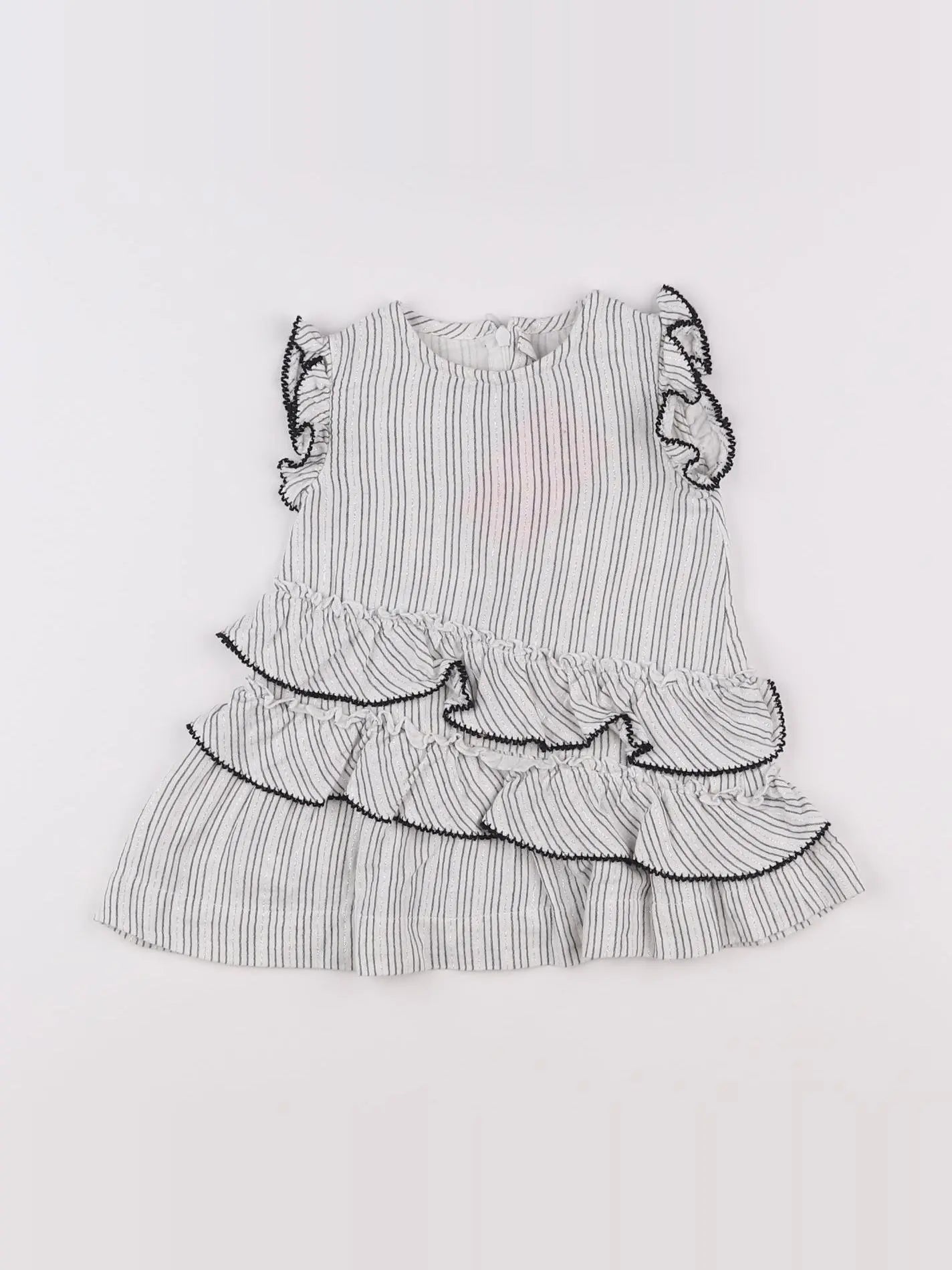 Mayoral - robe blanc, argent - 9 mois