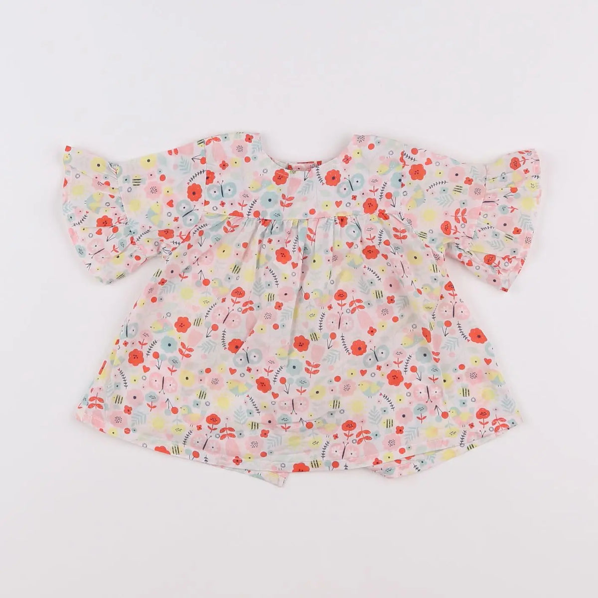 Vertbaudet - blouse multicolore - 9 mois